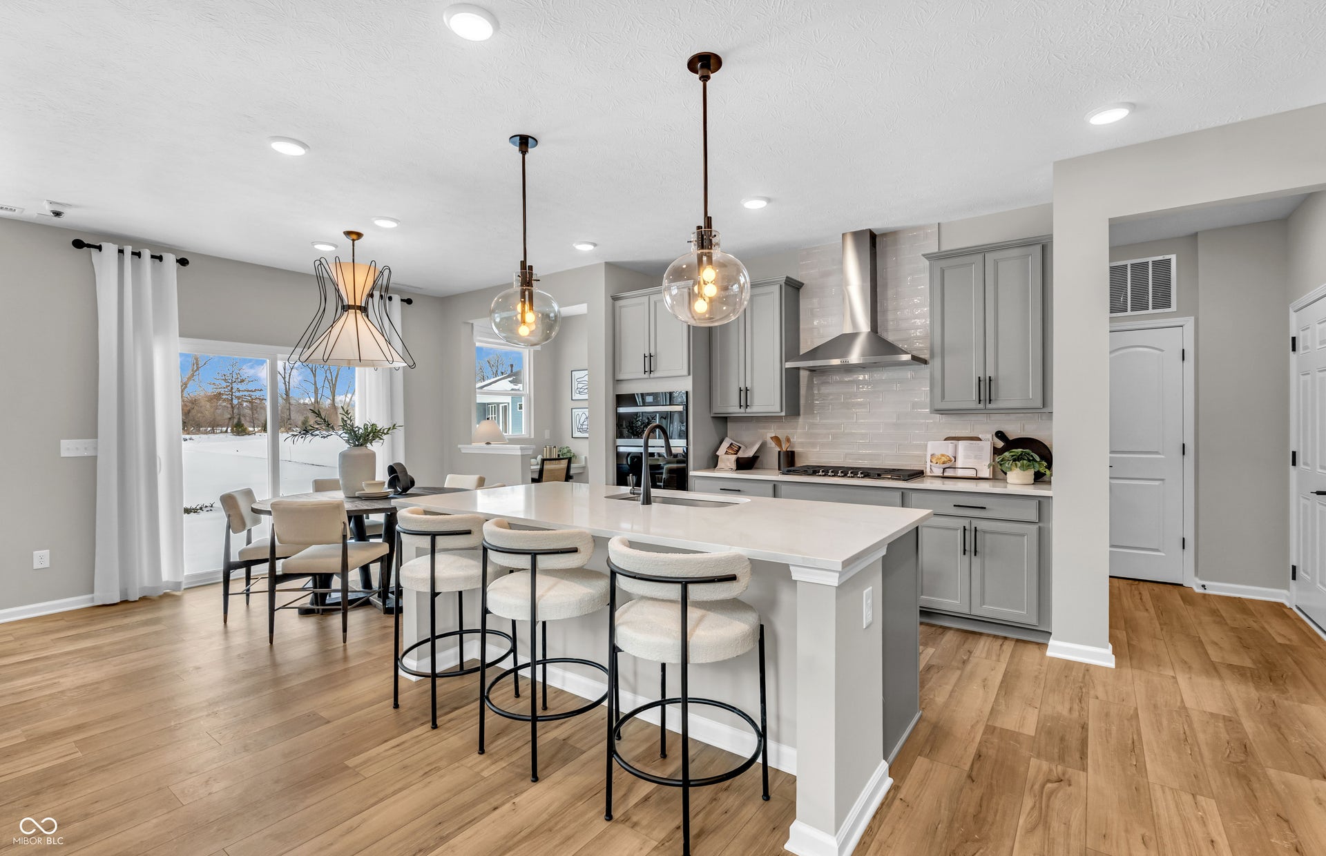Virtually Altered - Similar Model. This home has stained cabinetry.