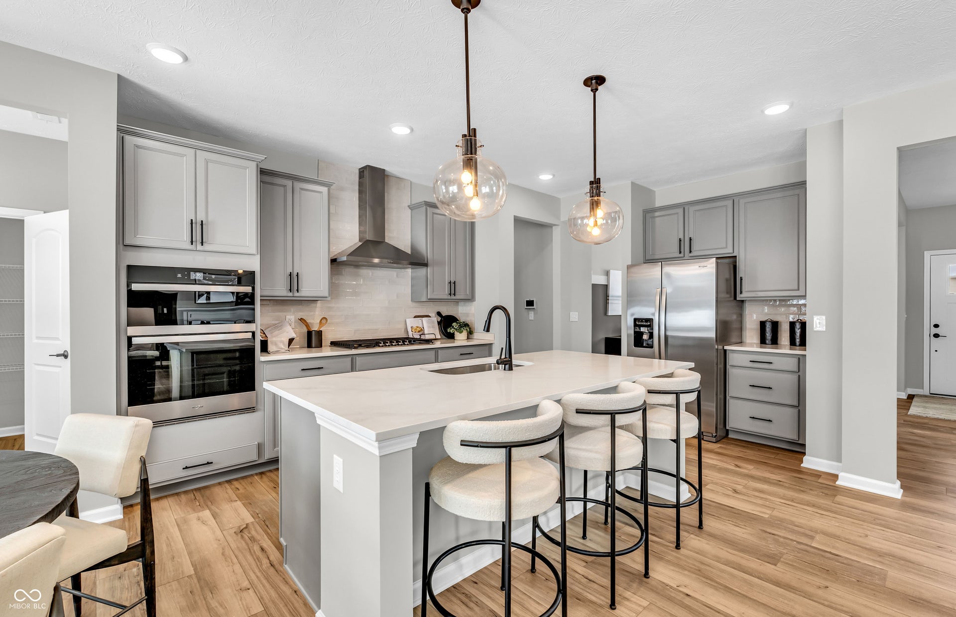Virtually Altered - Similar Model. This home has stained cabinetry.