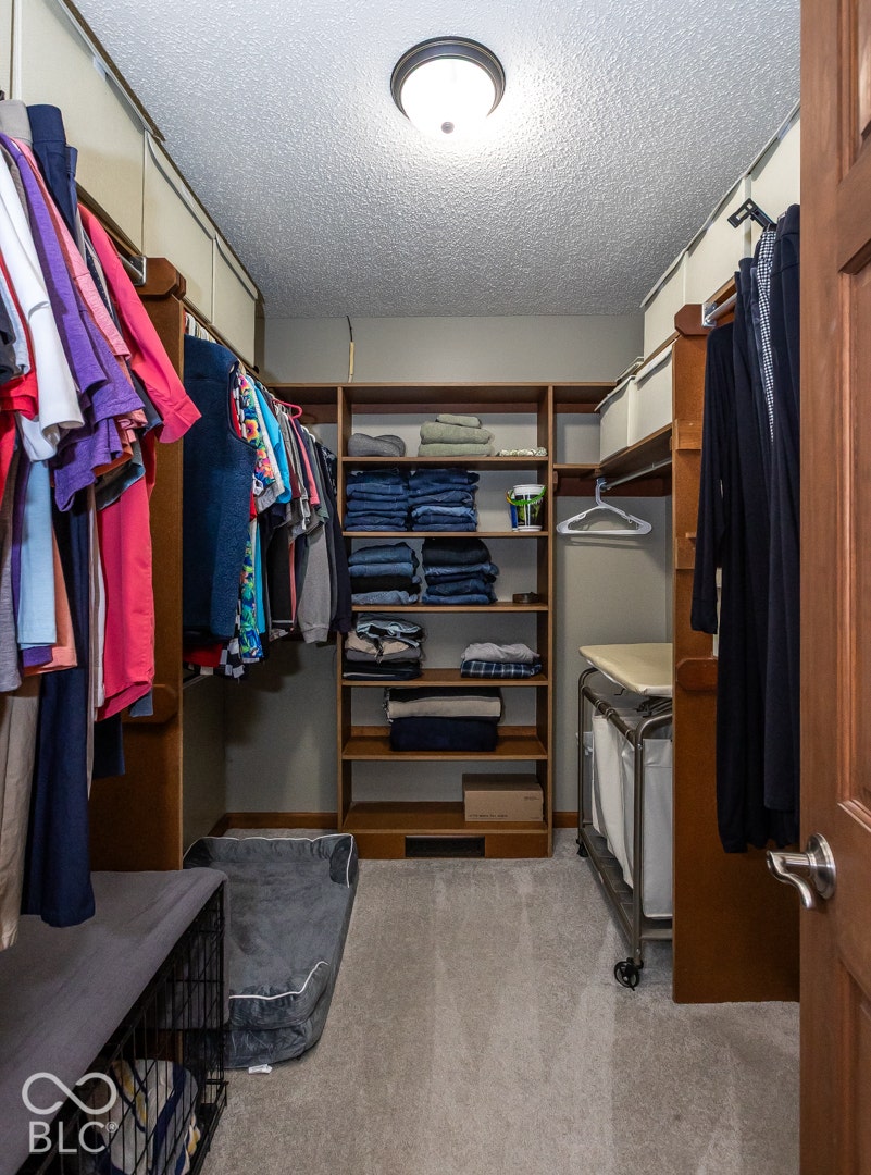 Huge primary bedroom closet