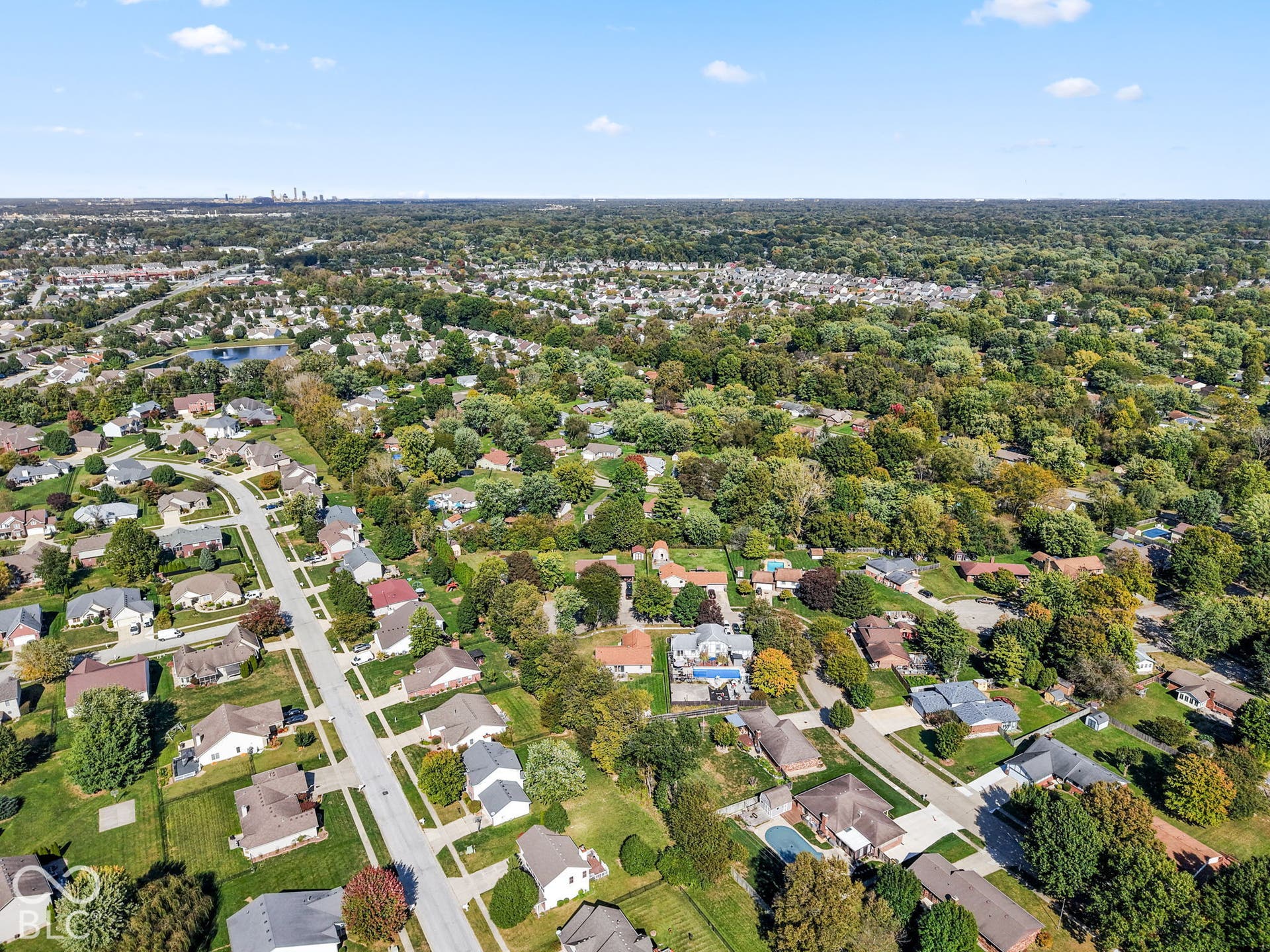 1309 Stymie Court, Indianapolis, IN 46217 Aerial View