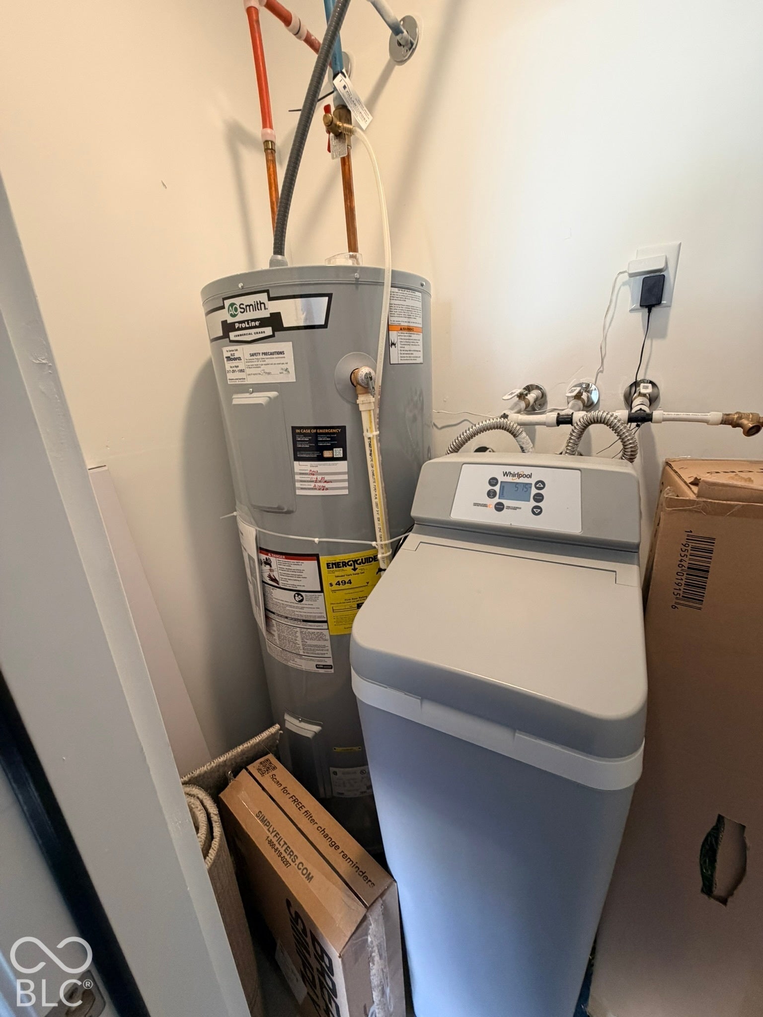 Electric Water Heater & Water Softener