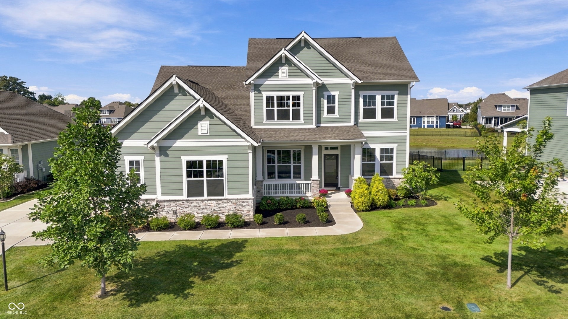 Front view of the home