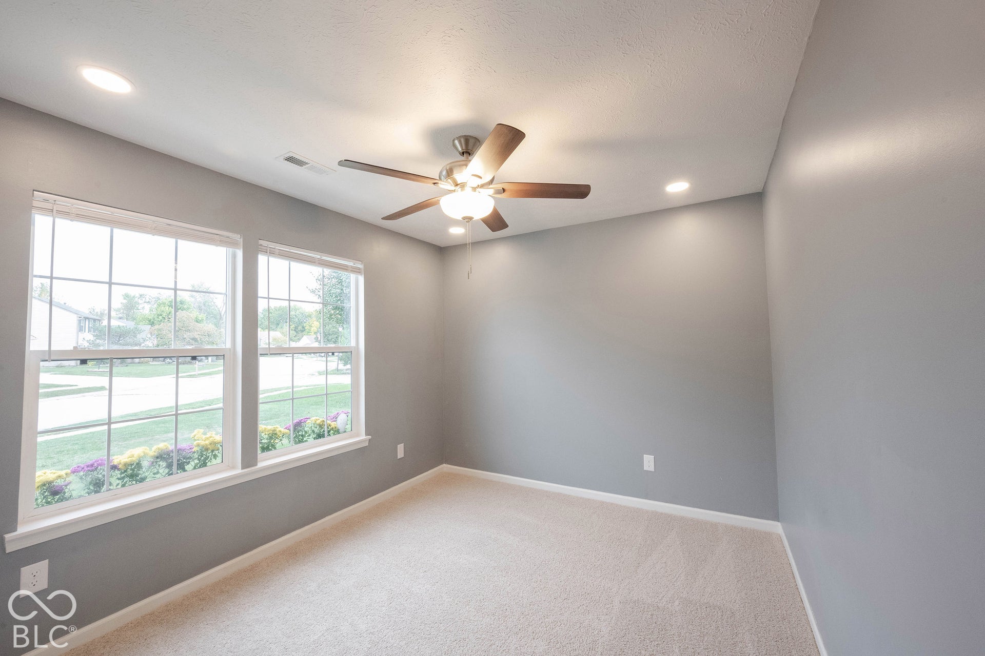 The second bedroom is spacious and bright!