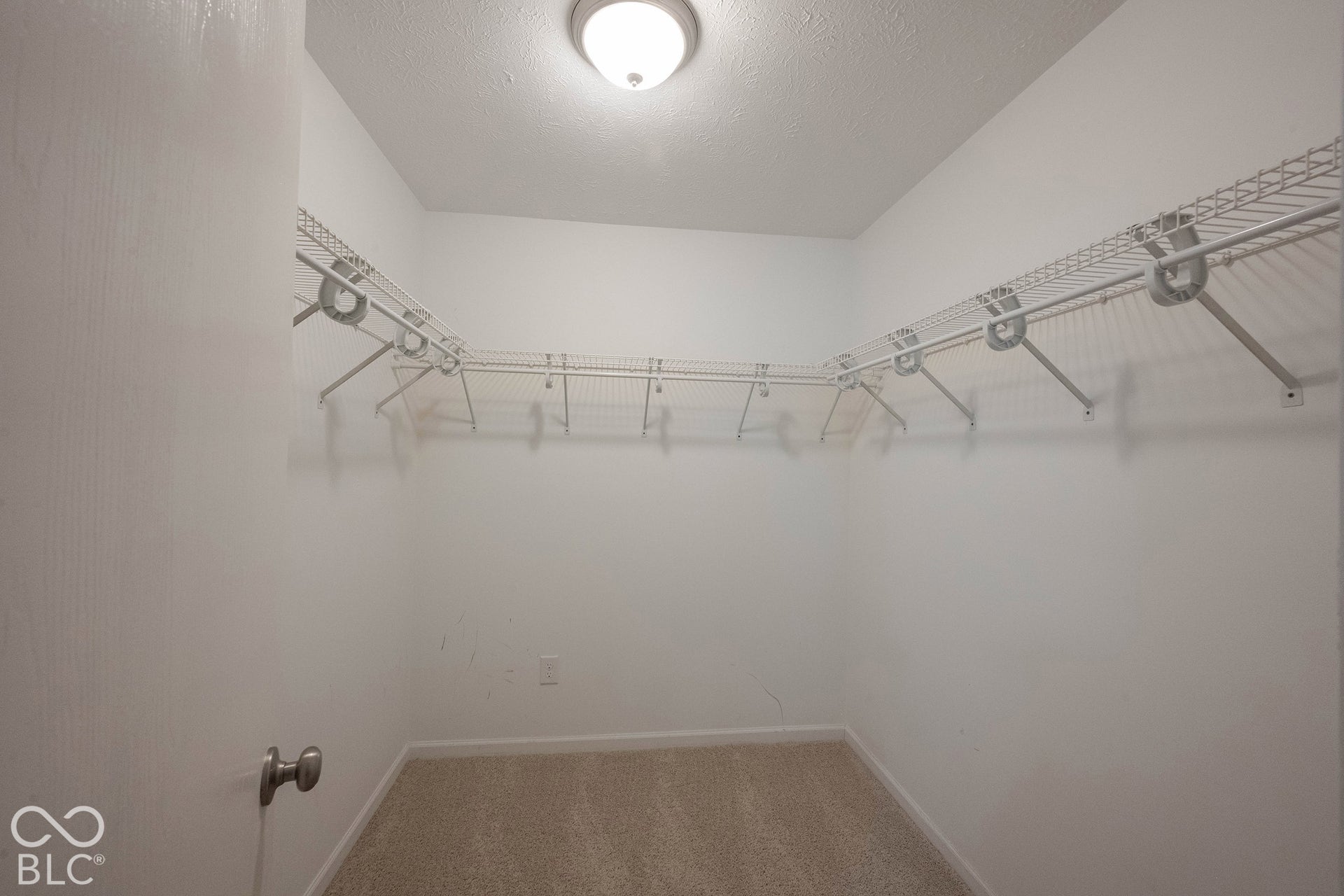 The primary suite also features a large walk-in closet!