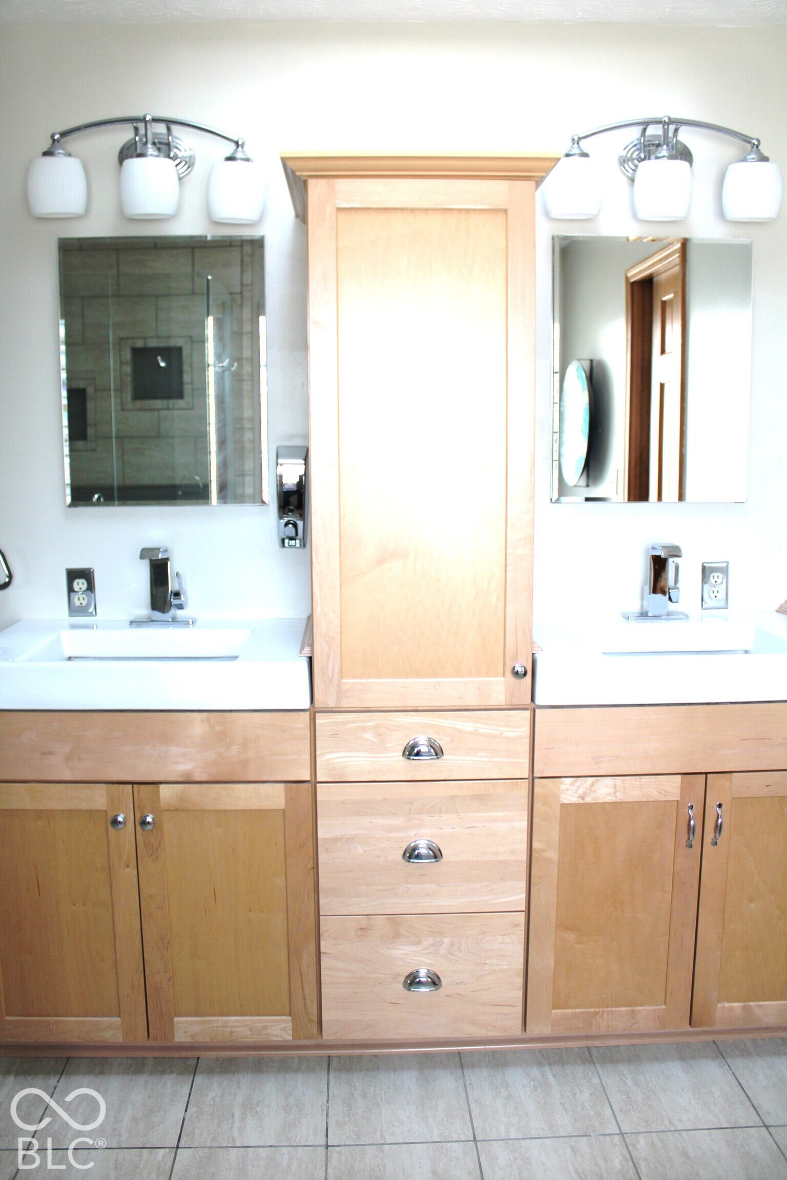 Master Bath Ensuite has Heated Tile Flooring, Double His/Her Sinks, Storage, and More