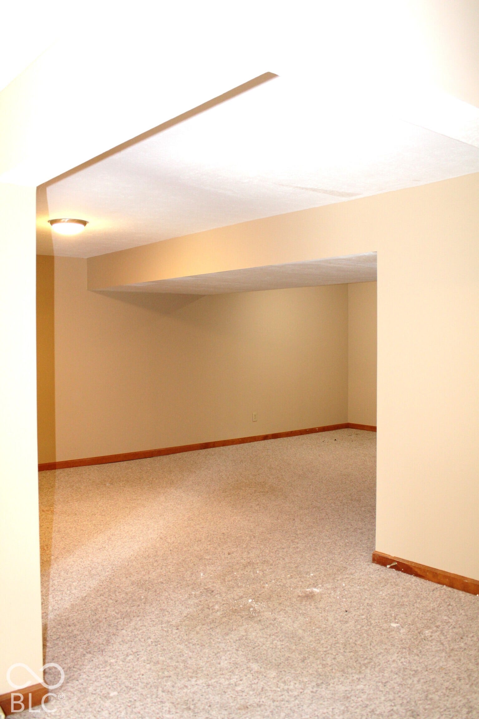 Another Basement View - Basement has an L shape concept plus a Utility Room Space.