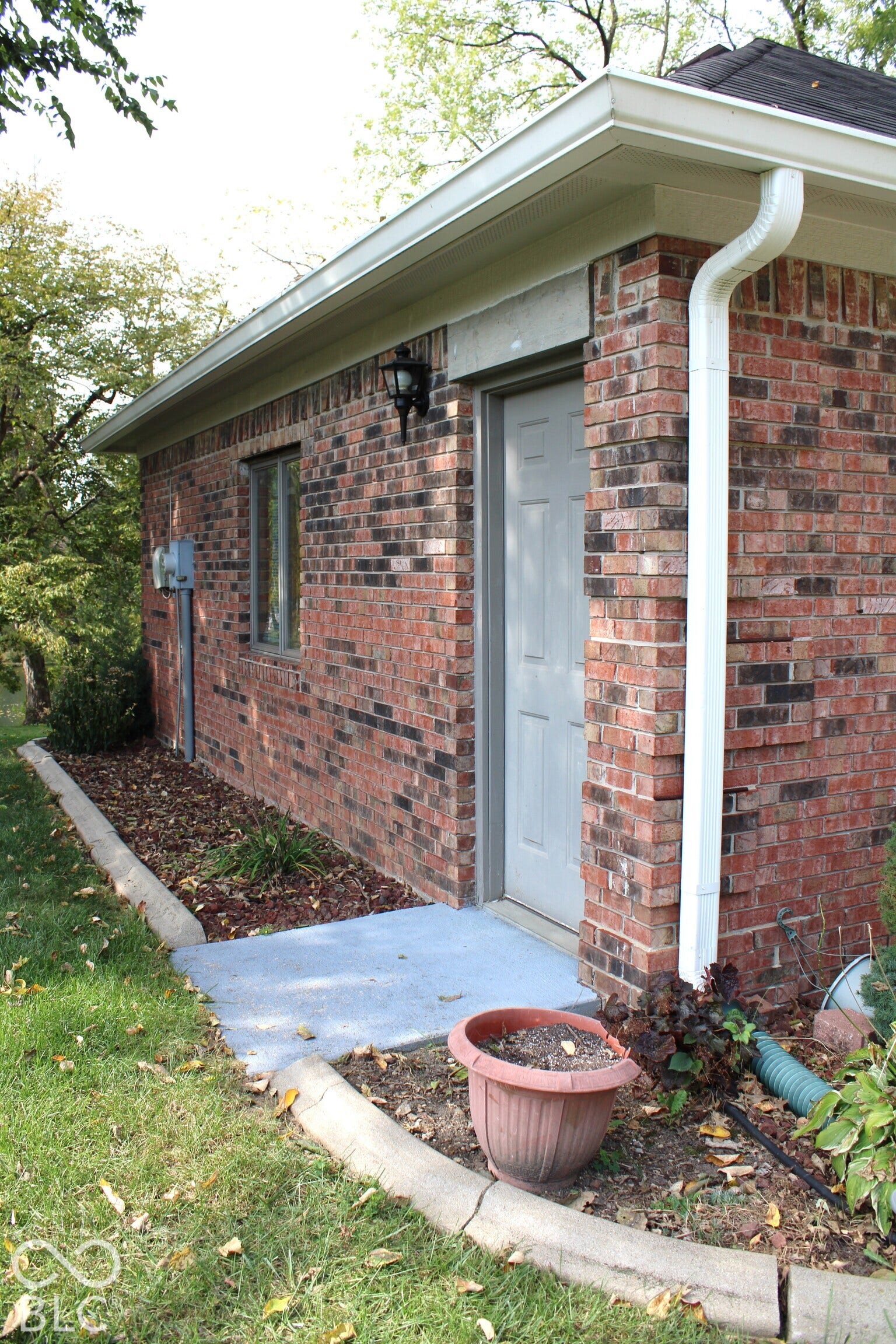 Side of Garage with access door