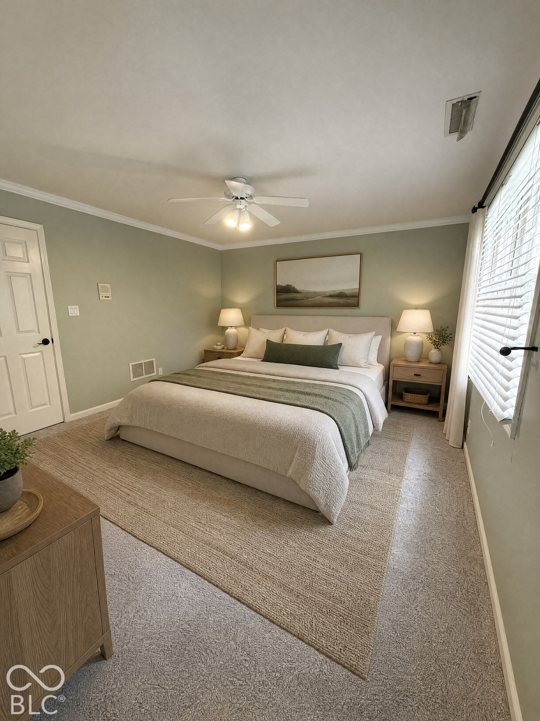 Virtually Altered - Ceiling fan with integrated lighting