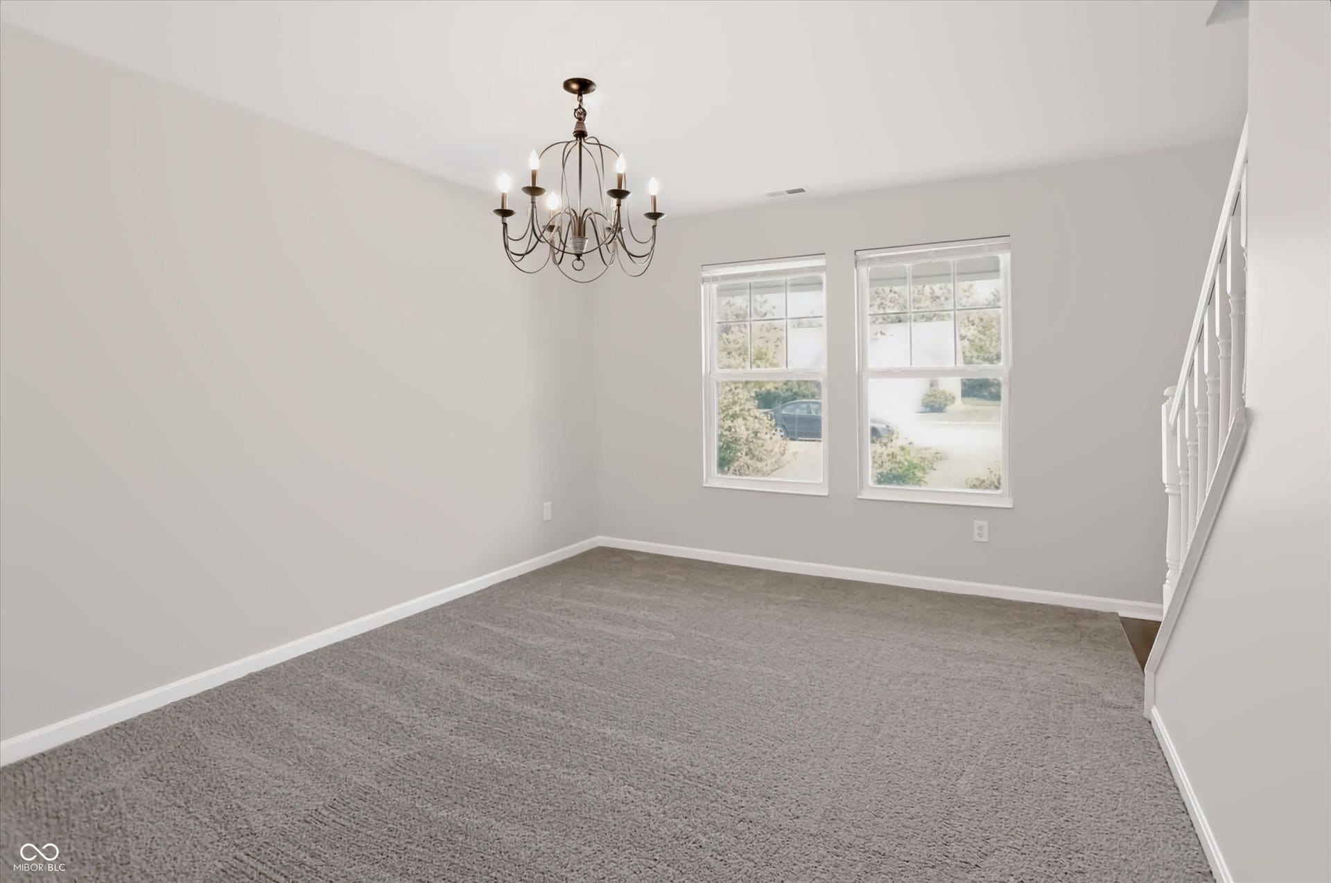 2536 Autumn Road, Indianapolis, IN 46229 Wall-to-wall carpeting, dual windows, and an ornate chandelier