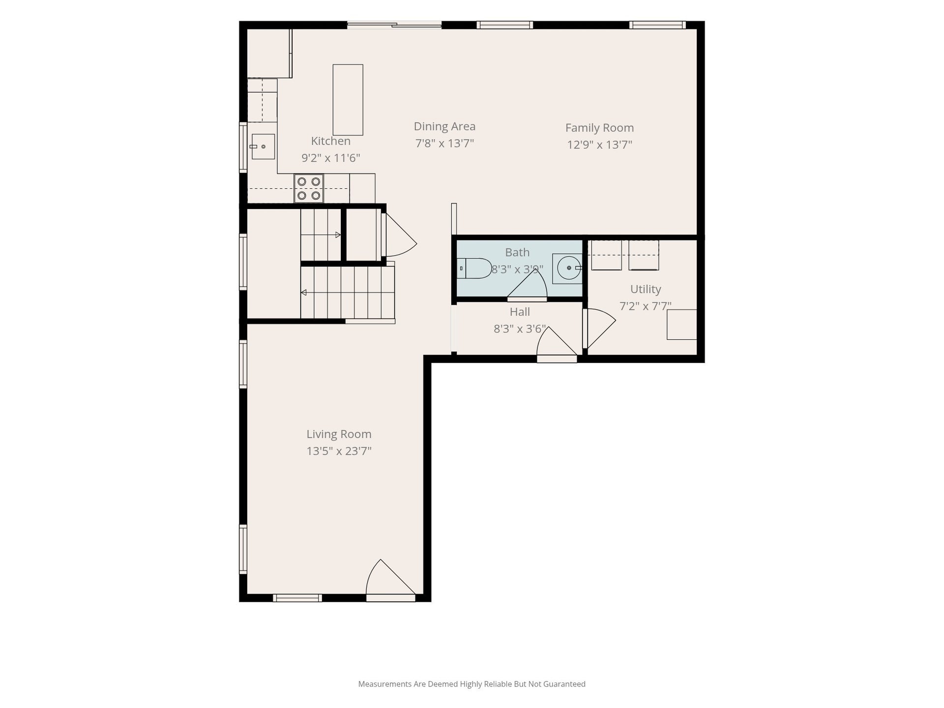 Main level floor plan.