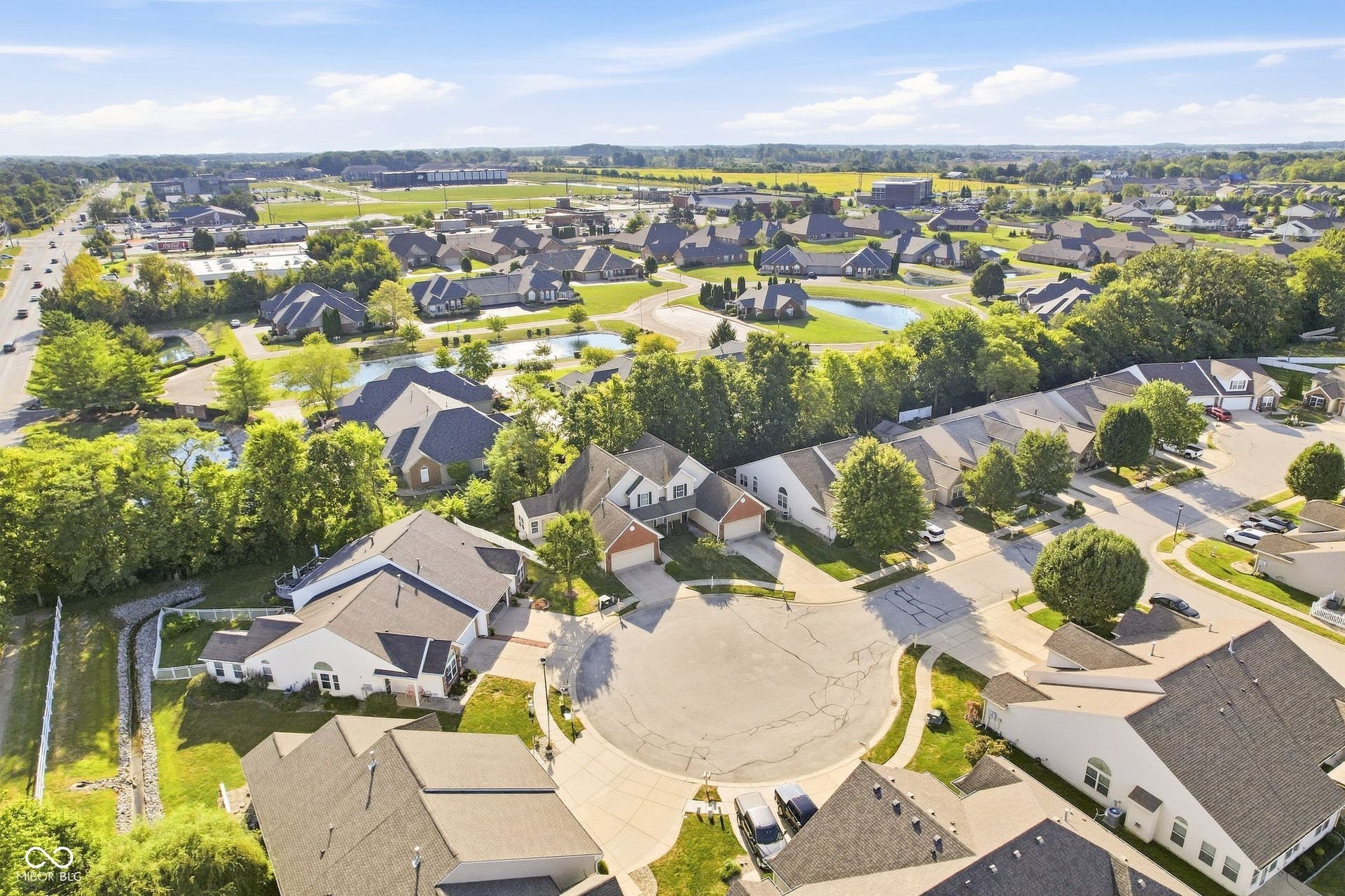 2743 Rylee Court, Greenwood, IN 46143 Residential property situated on a cul-de-sac with an attached garage