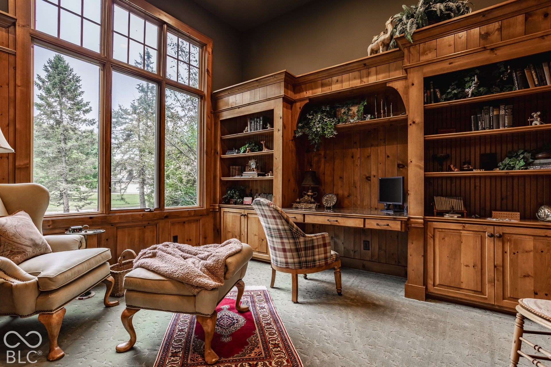 Richly Detailed Home Office