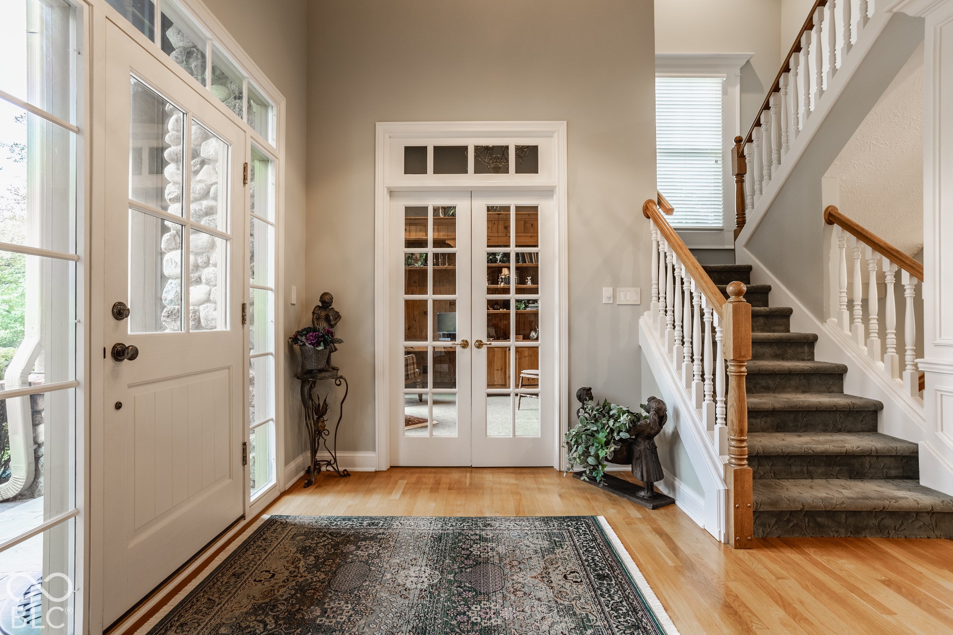 Hardwood Entry Welcomes You