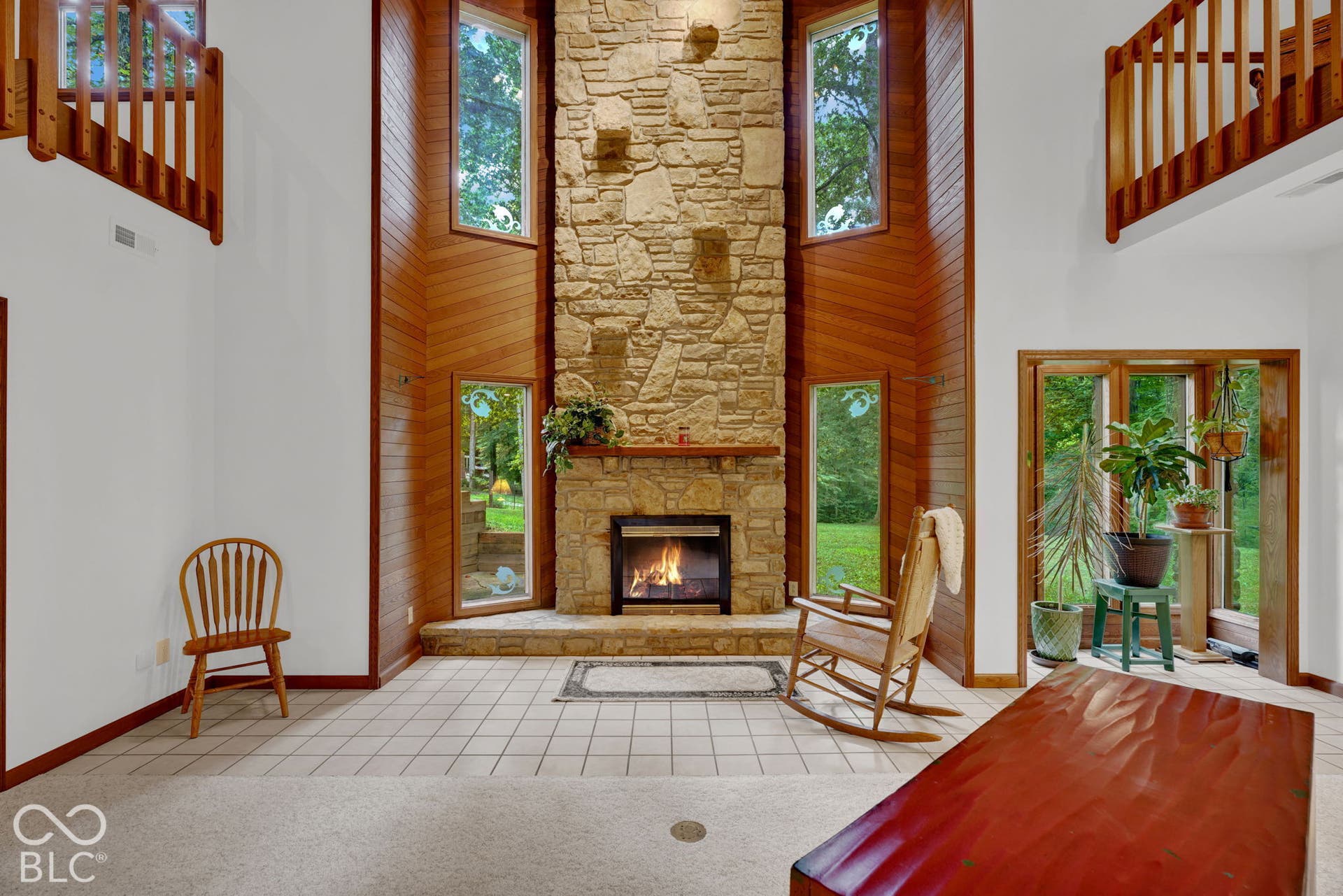 Virtually Altered - Fire virtually added to fireplace