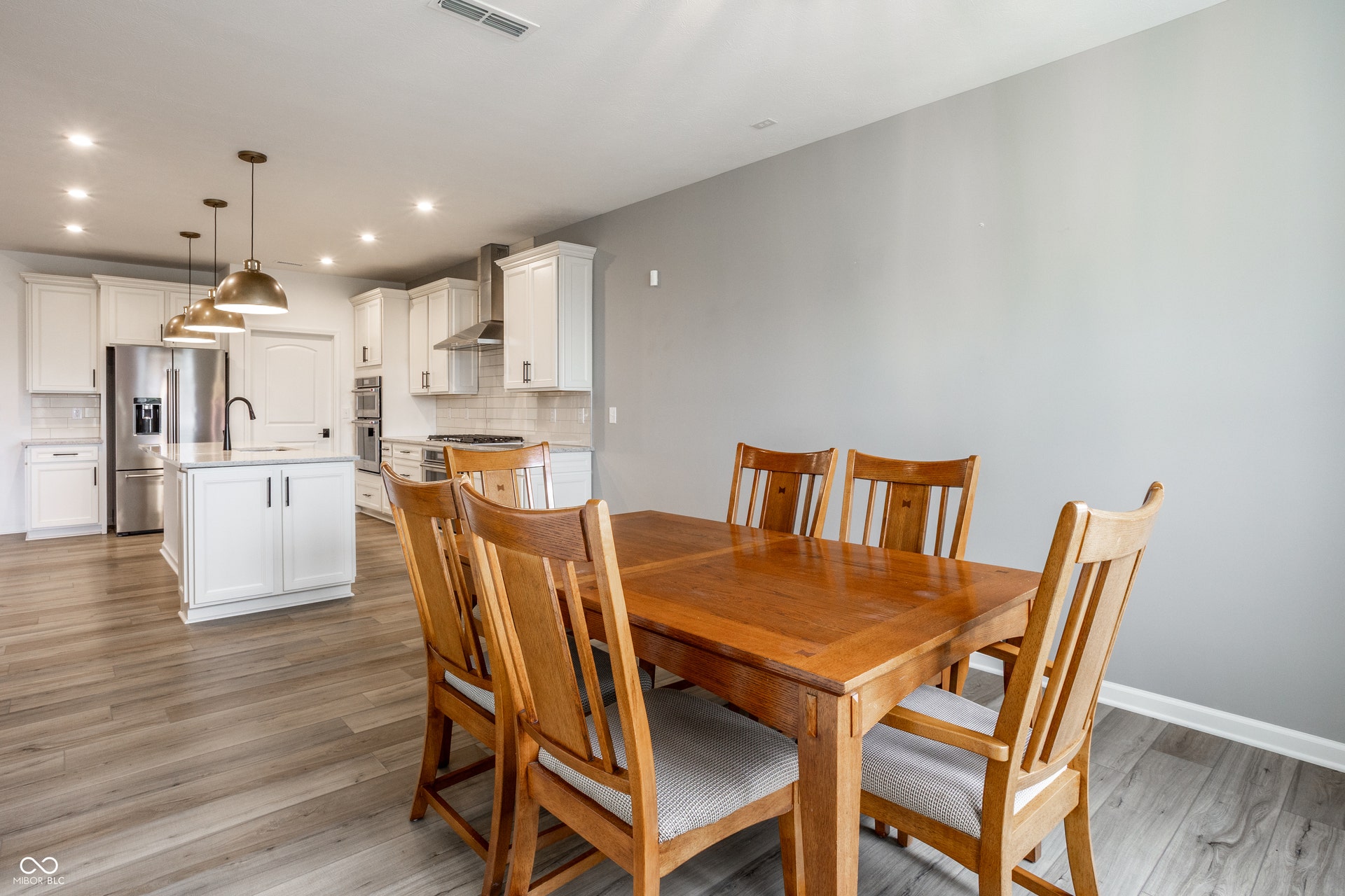 Dining area attached to the kitchen