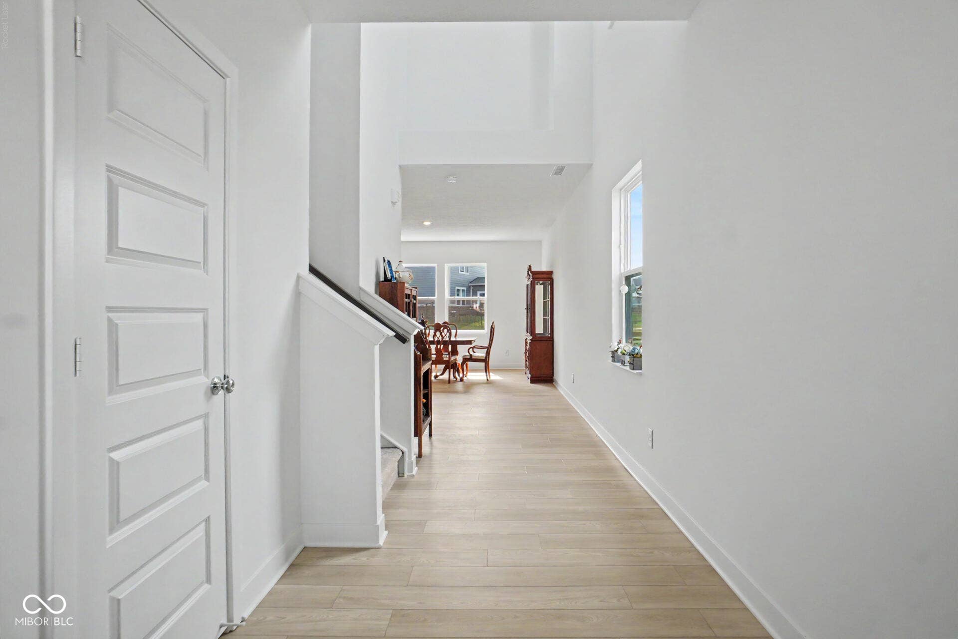 4357 Red Pine Drive, Bargersville, IN 46106 Expansive hallway with light wood-finish flooring