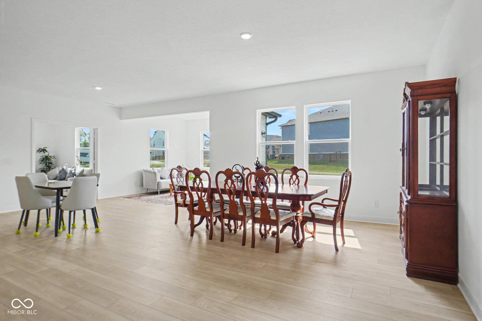 4357 Red Pine Drive, Bargersville, IN 46106 Wood-finish flooring throughout, recessed lighting, and multiple windows providing ambient light