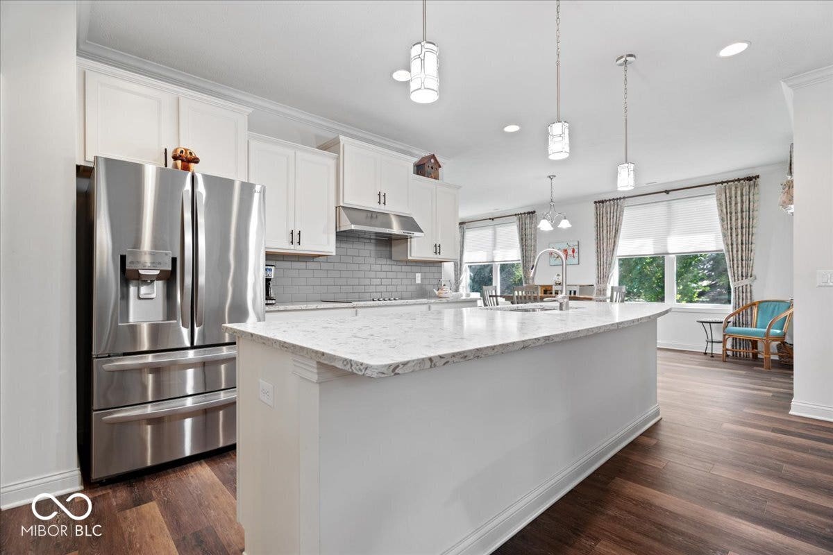 The kitchen with many upgrades