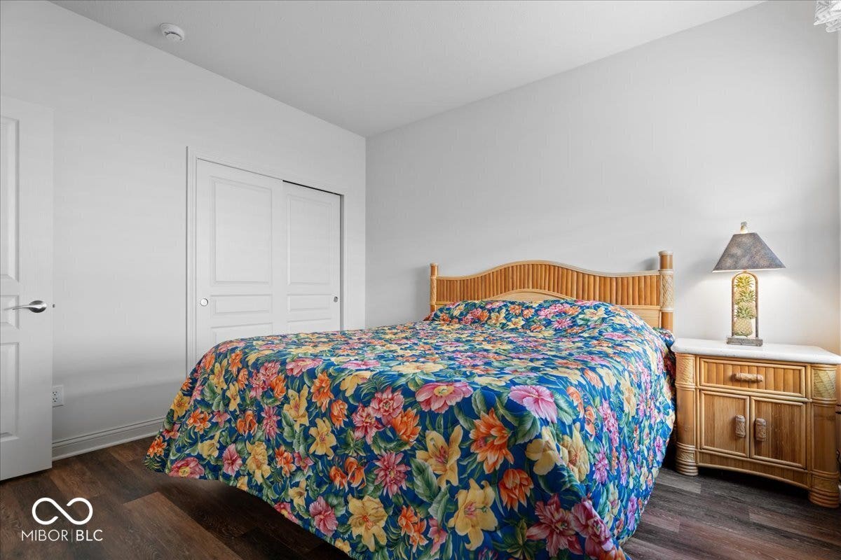Second bedroom has a large closet