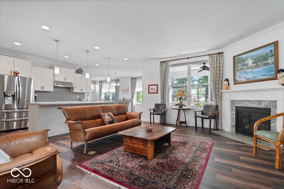 A spacious living area perfect for entertaining.