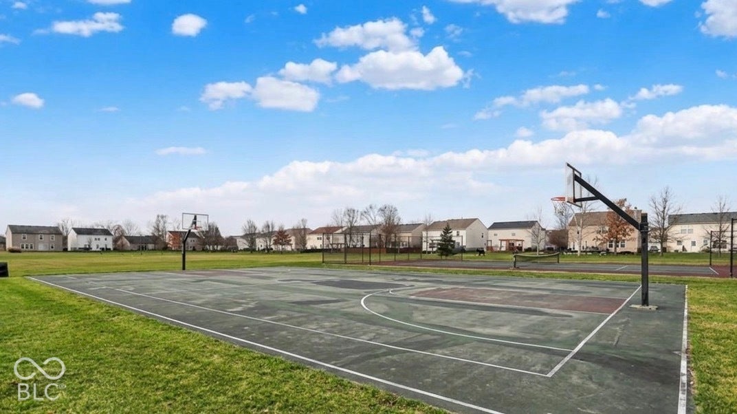 Neighborhood basketball court