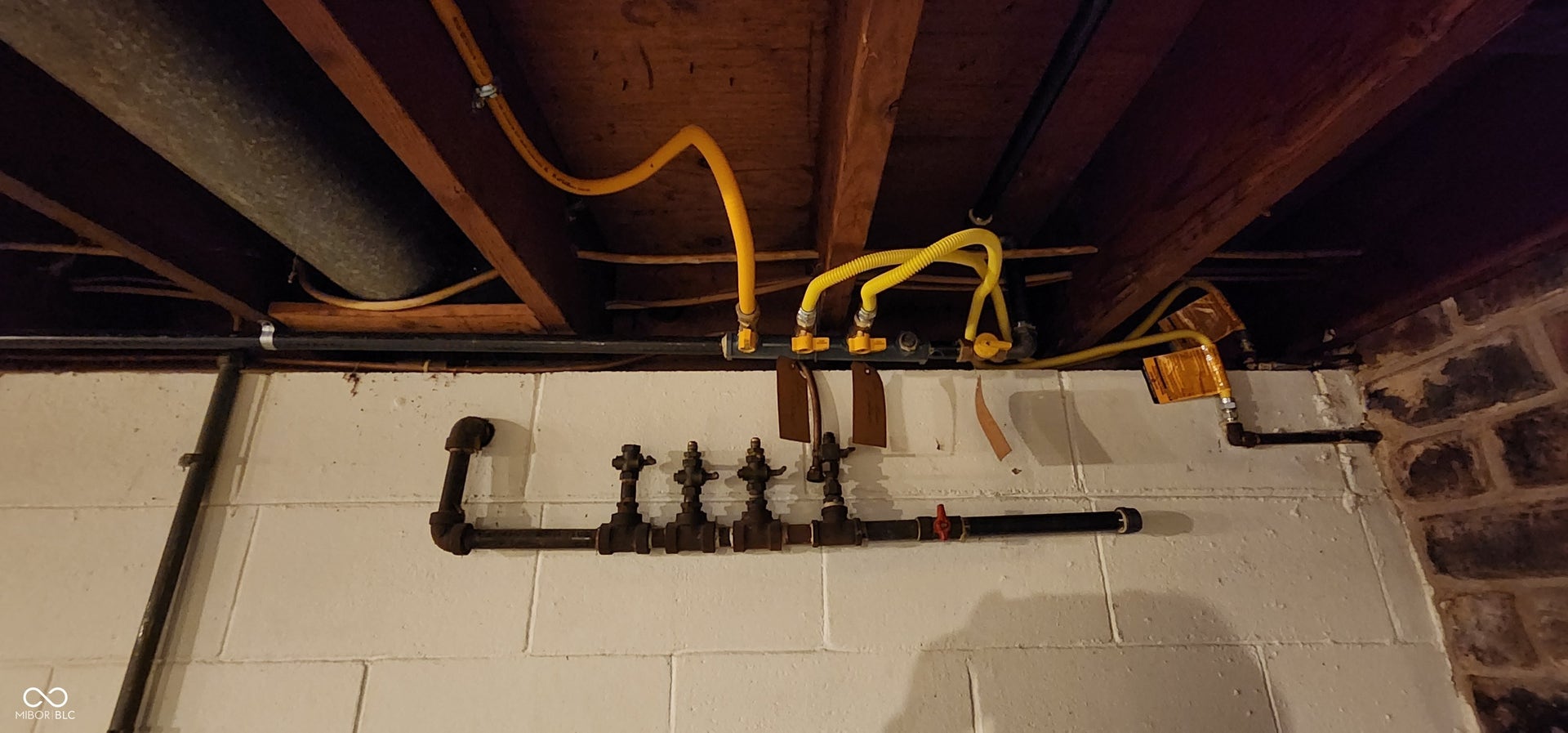 New propane manifold for fireplaces water heater and furnace.