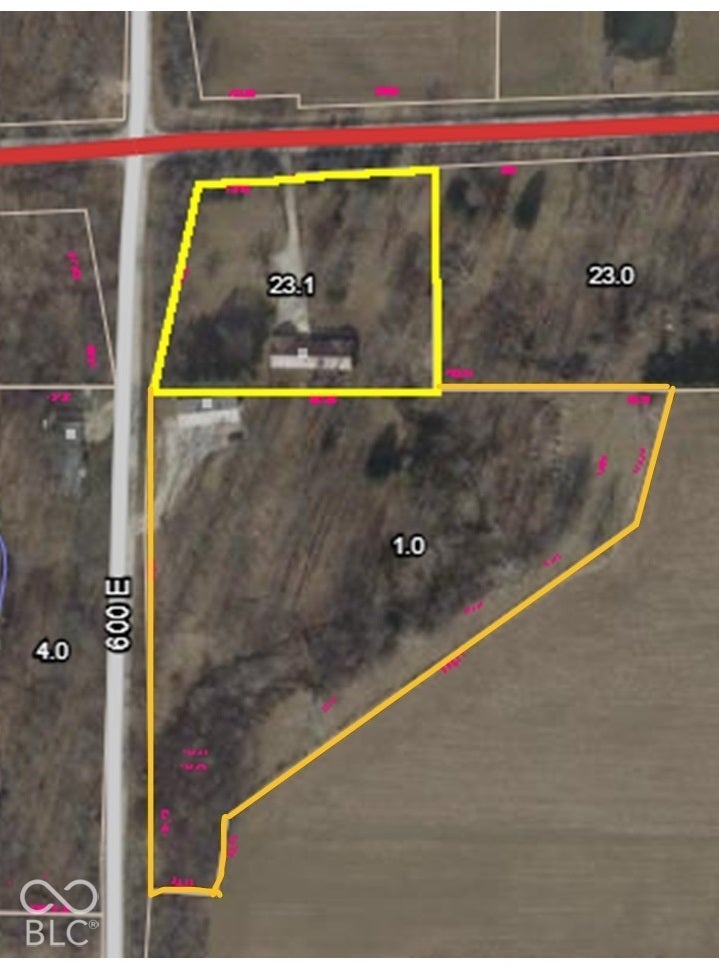 Property Map. Depicting the property boundaries and associated numerical identifiers