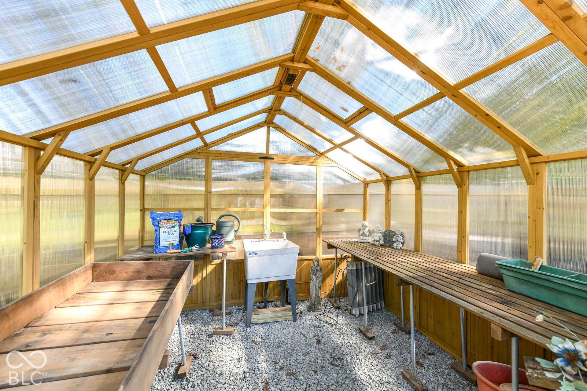 Newly replaced greenhouse with water & electricity