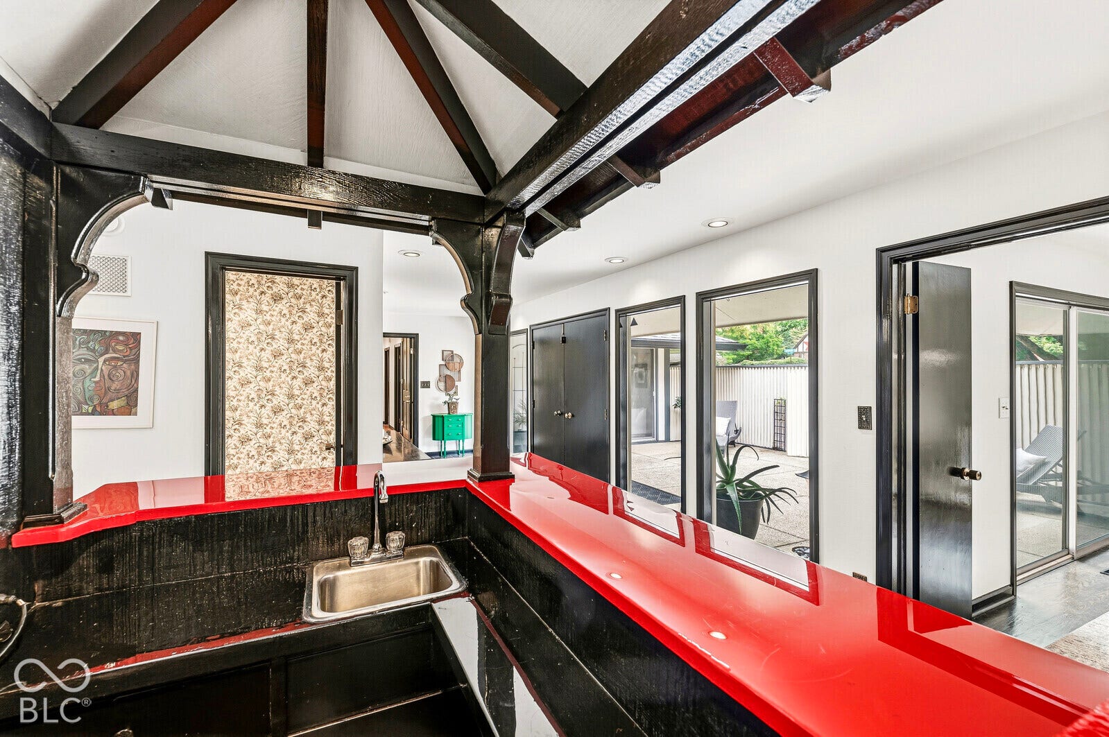 7622 Silverpine Court, Indianapolis, IN 46250 One of a kind Pagoda bar