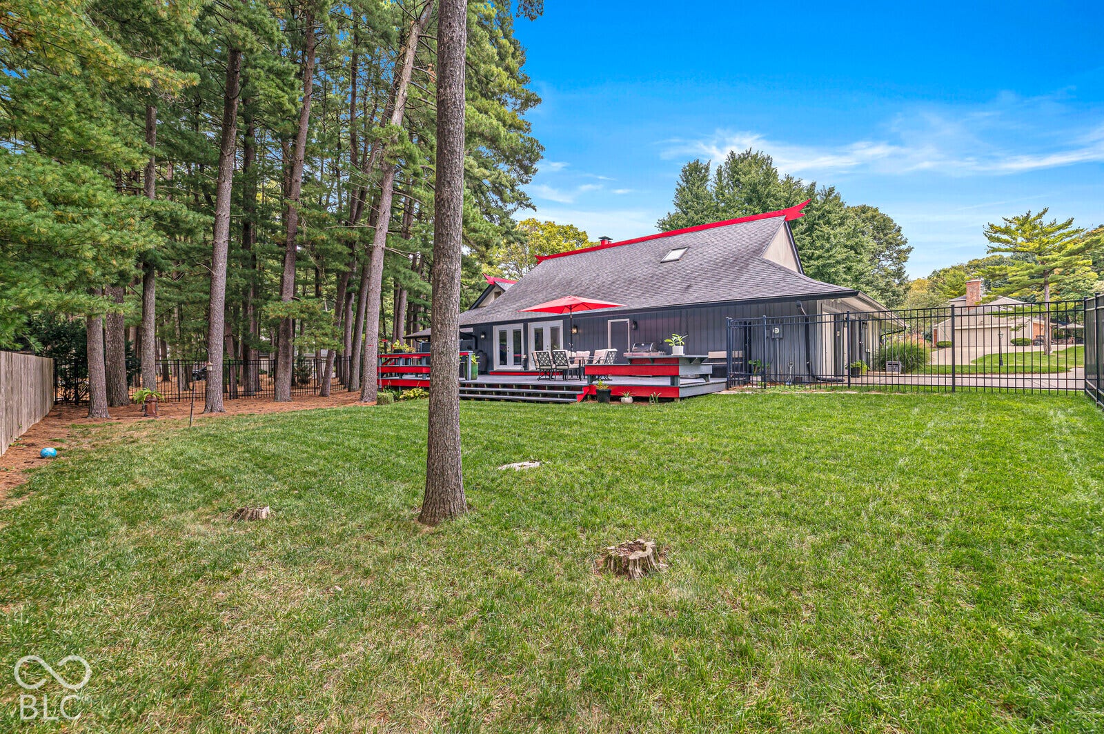 7622 Silverpine Court, Indianapolis, IN 46250 Backyard is flat and fully fenced