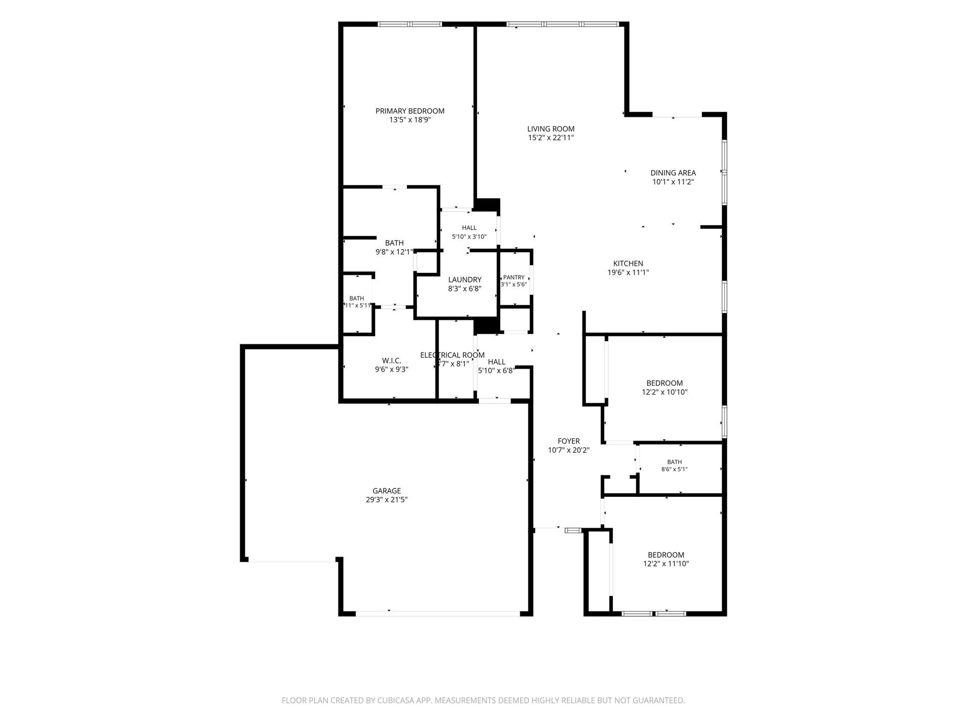 Complete interior layout diagram