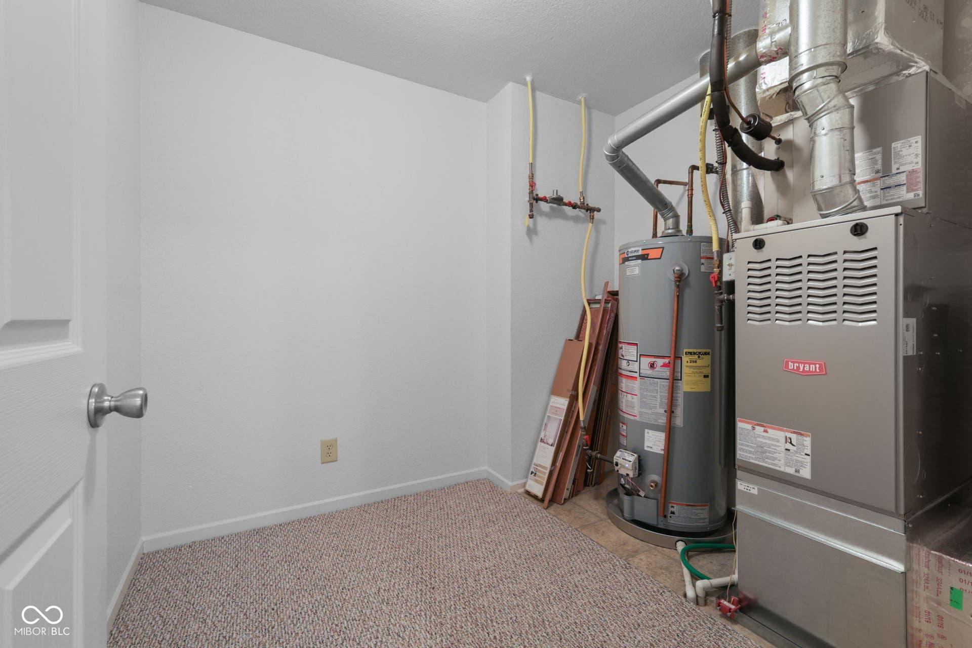 Mechanical room with storage space