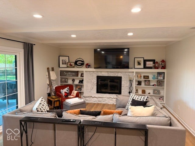 Alternately staged Family Room