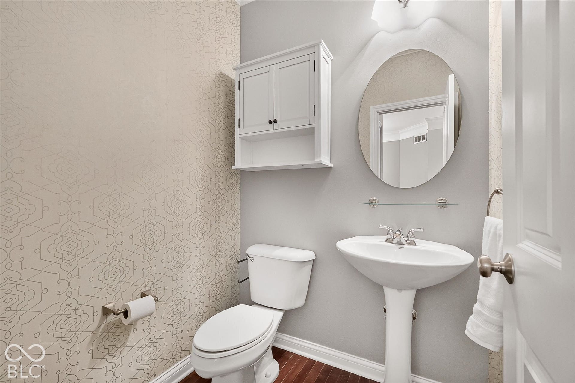 Half bath on main level.
