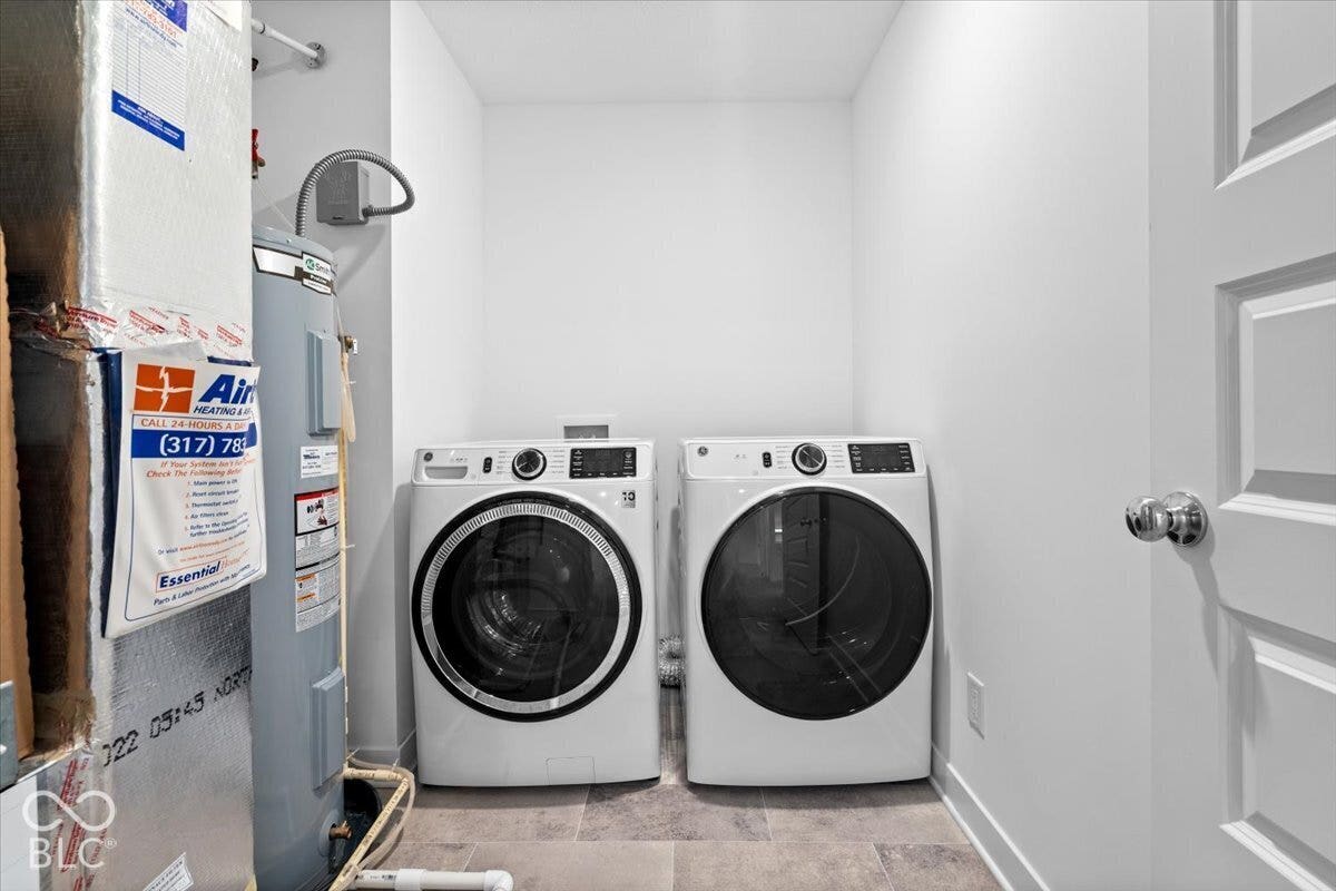 Upstairs laundry room