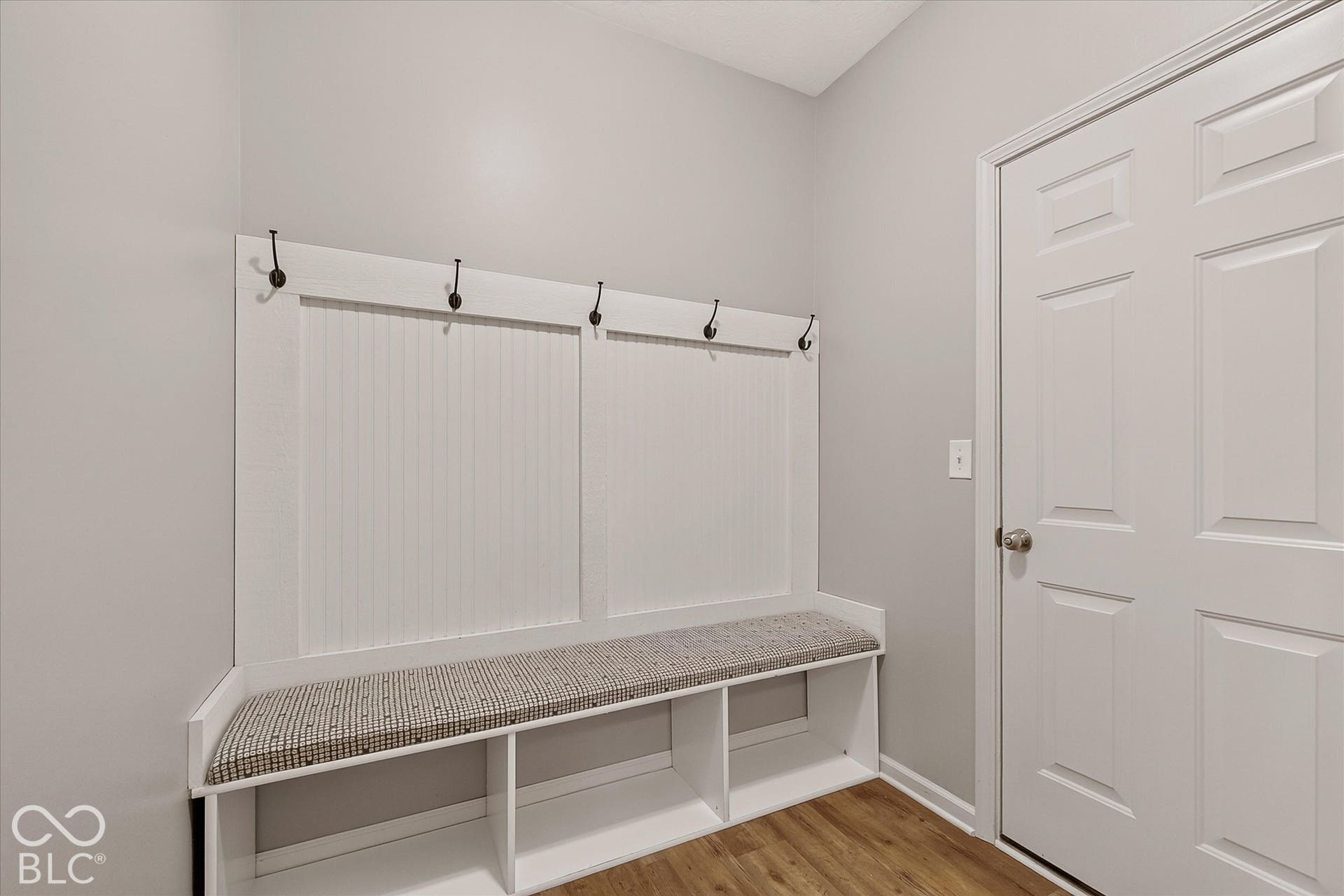 Rear entry bench