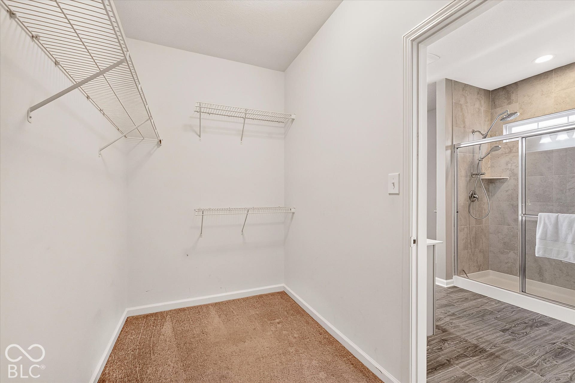 Primary closet