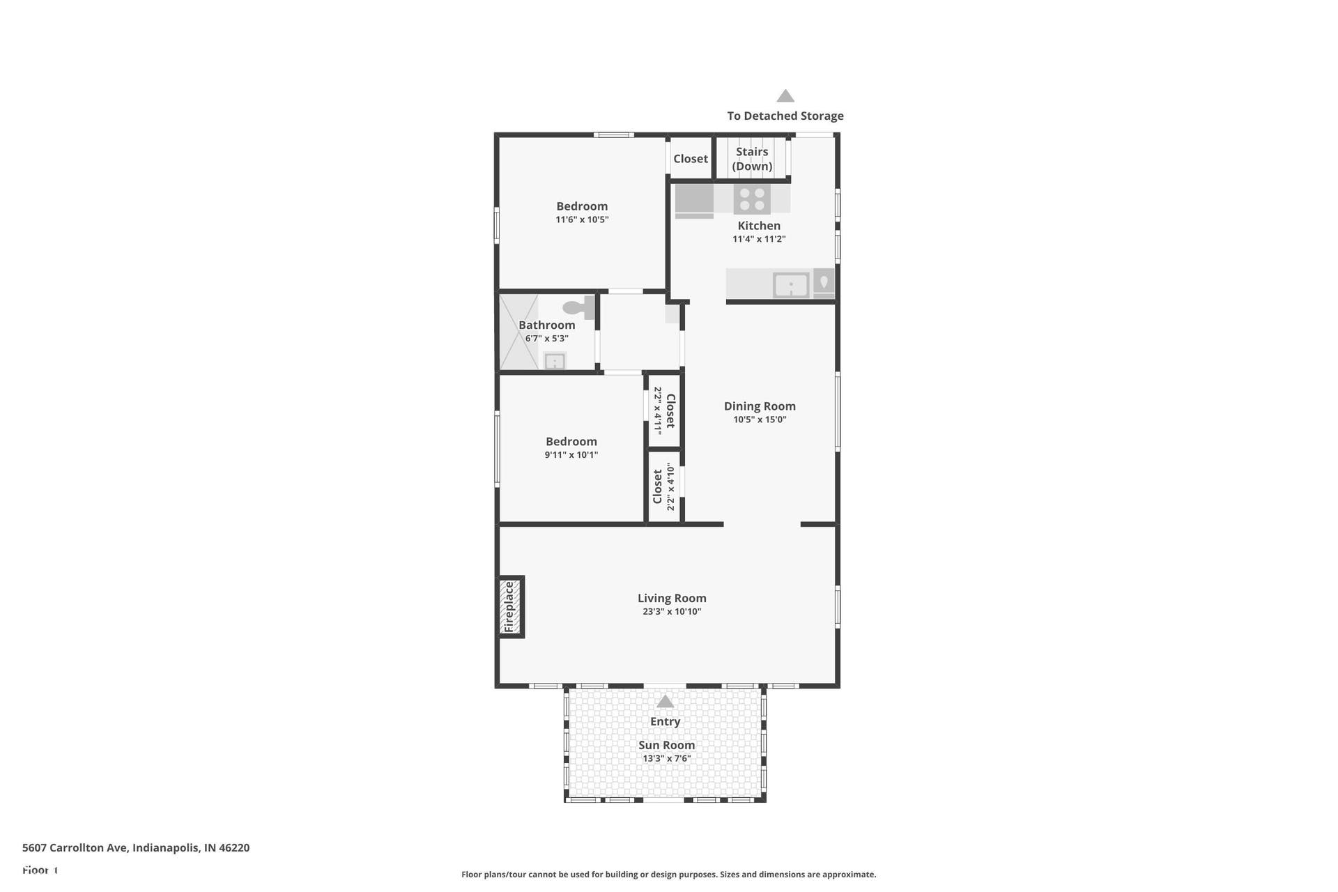Main level floor plan