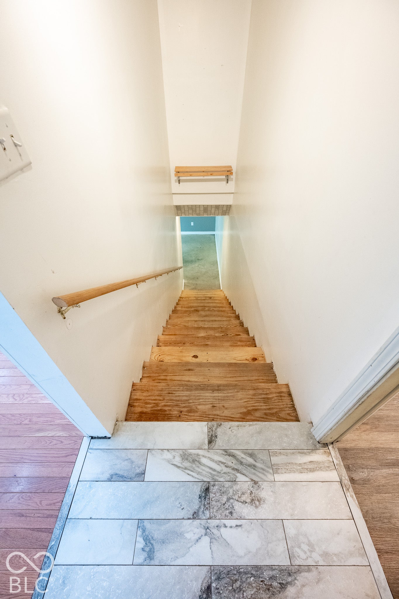 basement access is right off of main livingroom