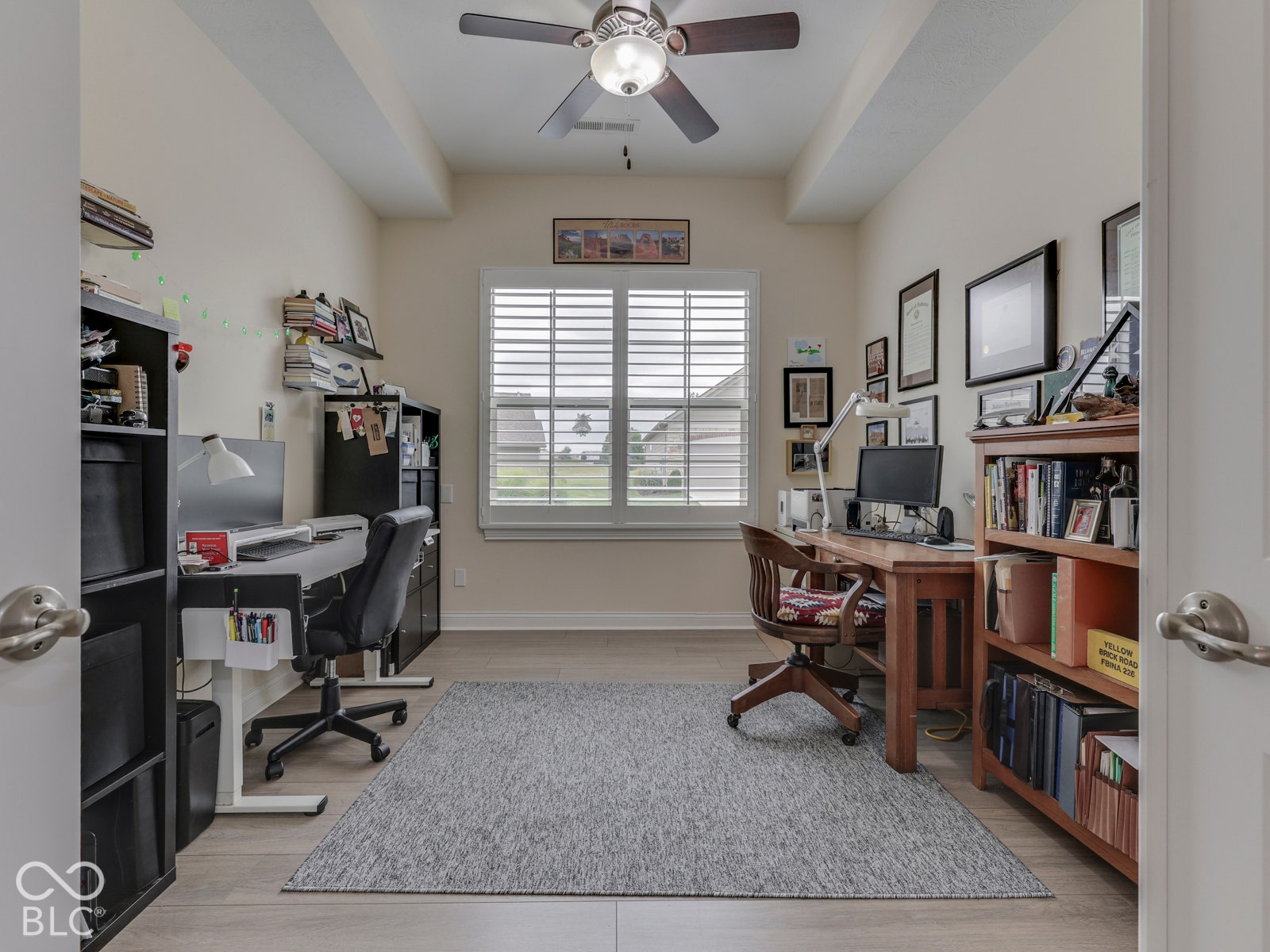 Bedroom 3 has great view and a closet. Currently the office/den