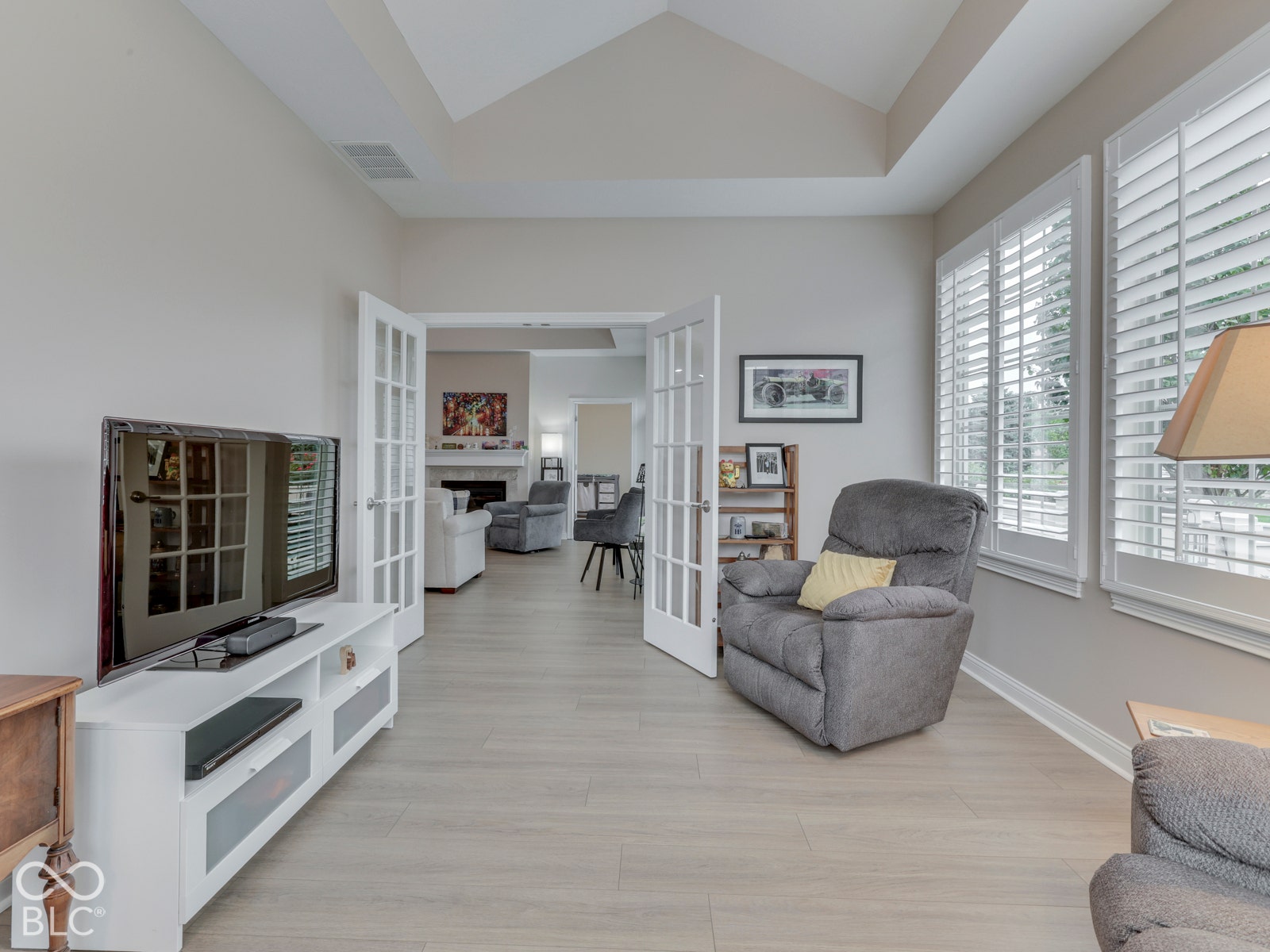 Great site lines to the family room
