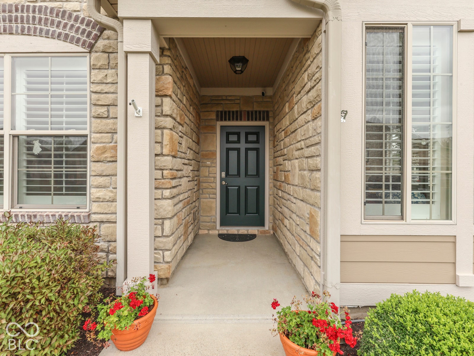 Covered entryway to greet your guests