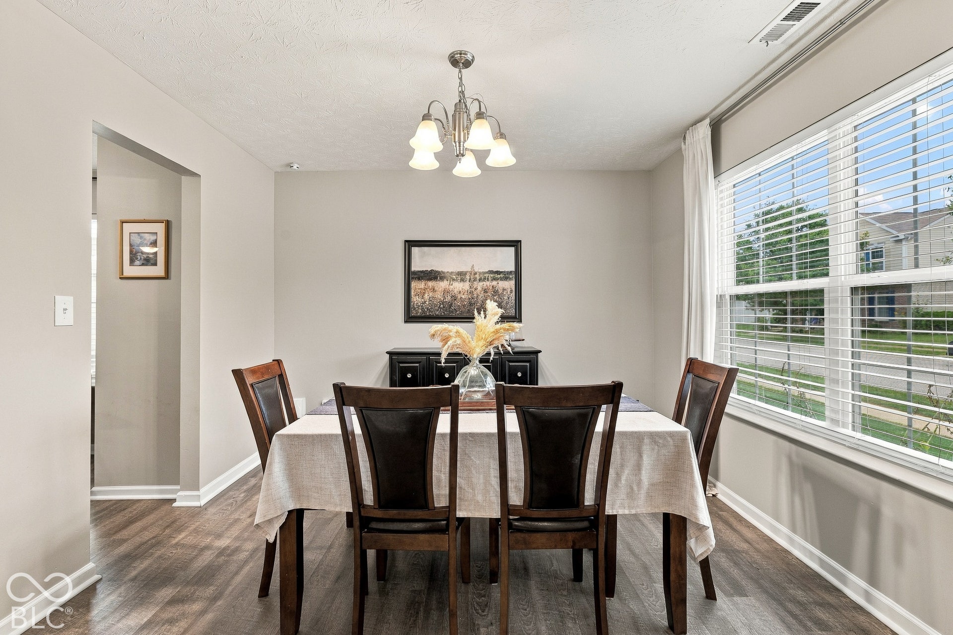 Formal yet functional dining room