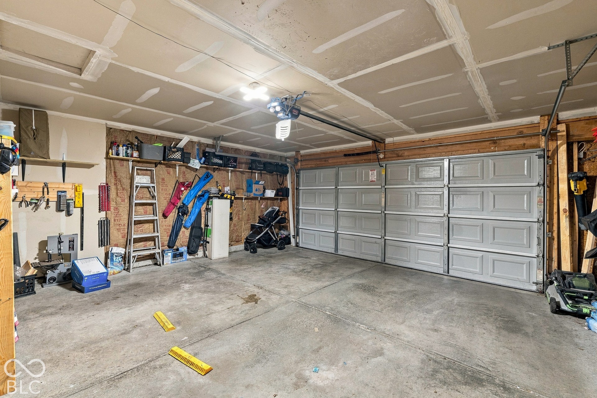 Connects to attached garage