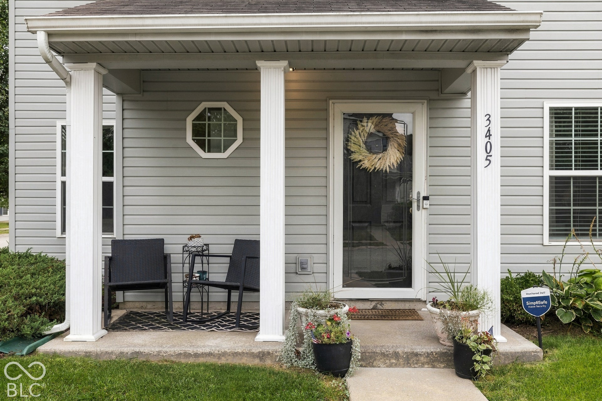 Inviting and useable front porch