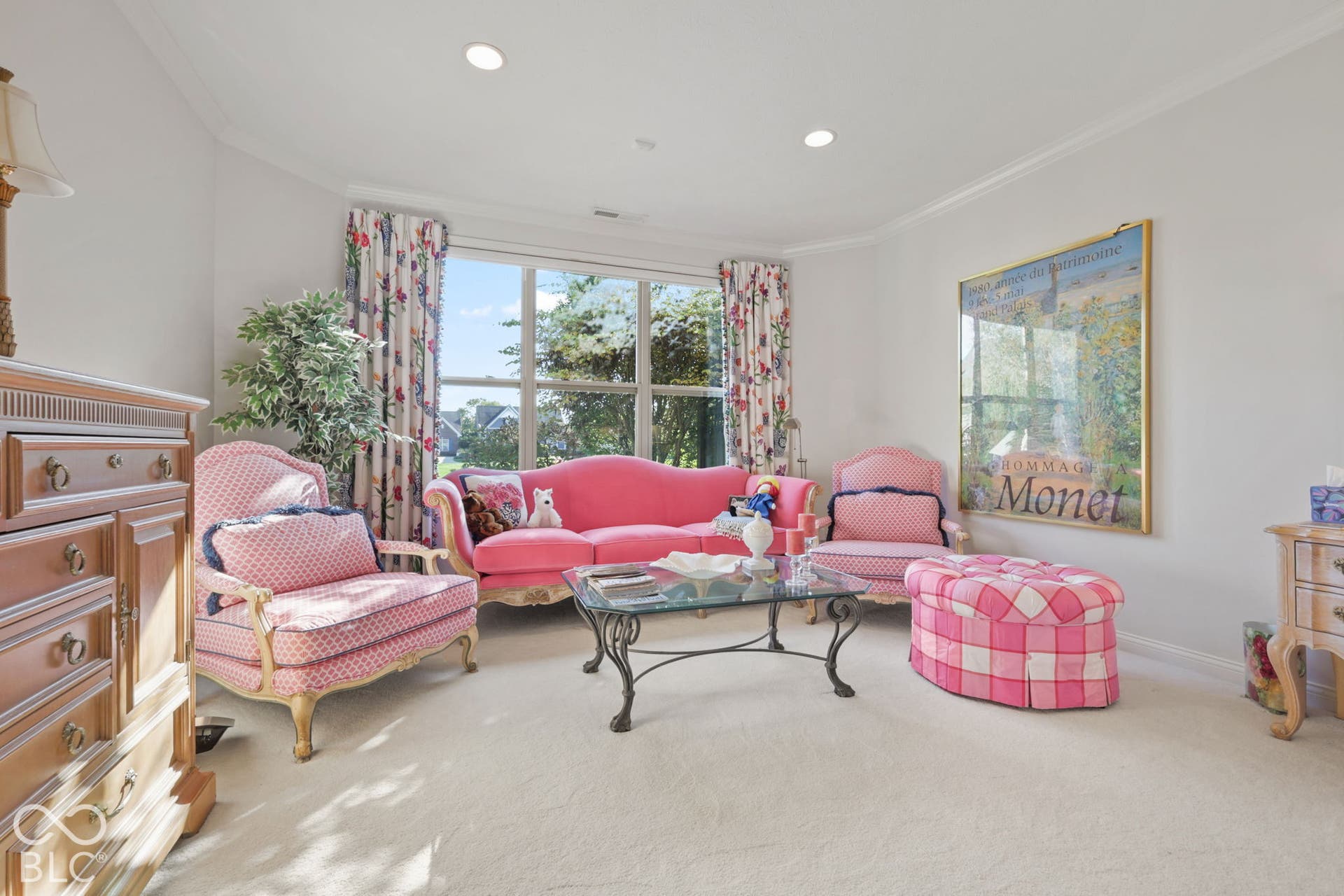 Expansive windows provide ample natural light