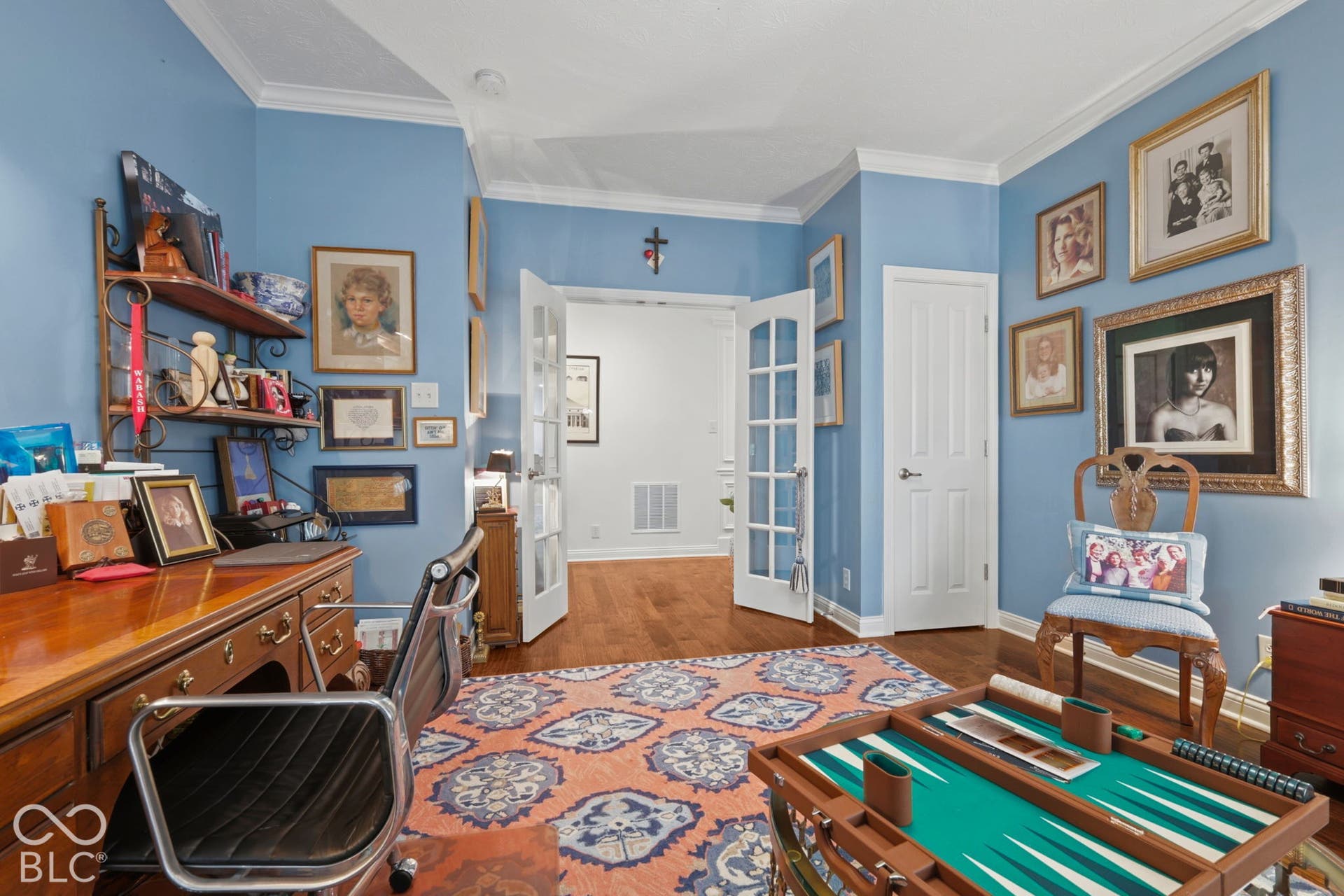 Hardwood-style flooring throughout