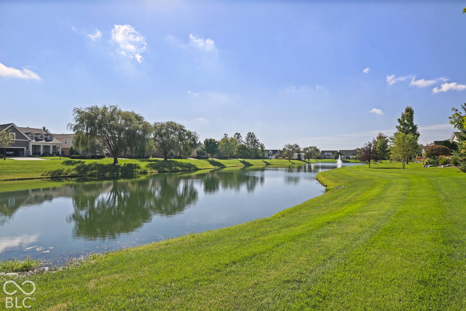 Virtually Altered - Expansive waterfront with a visible fountain