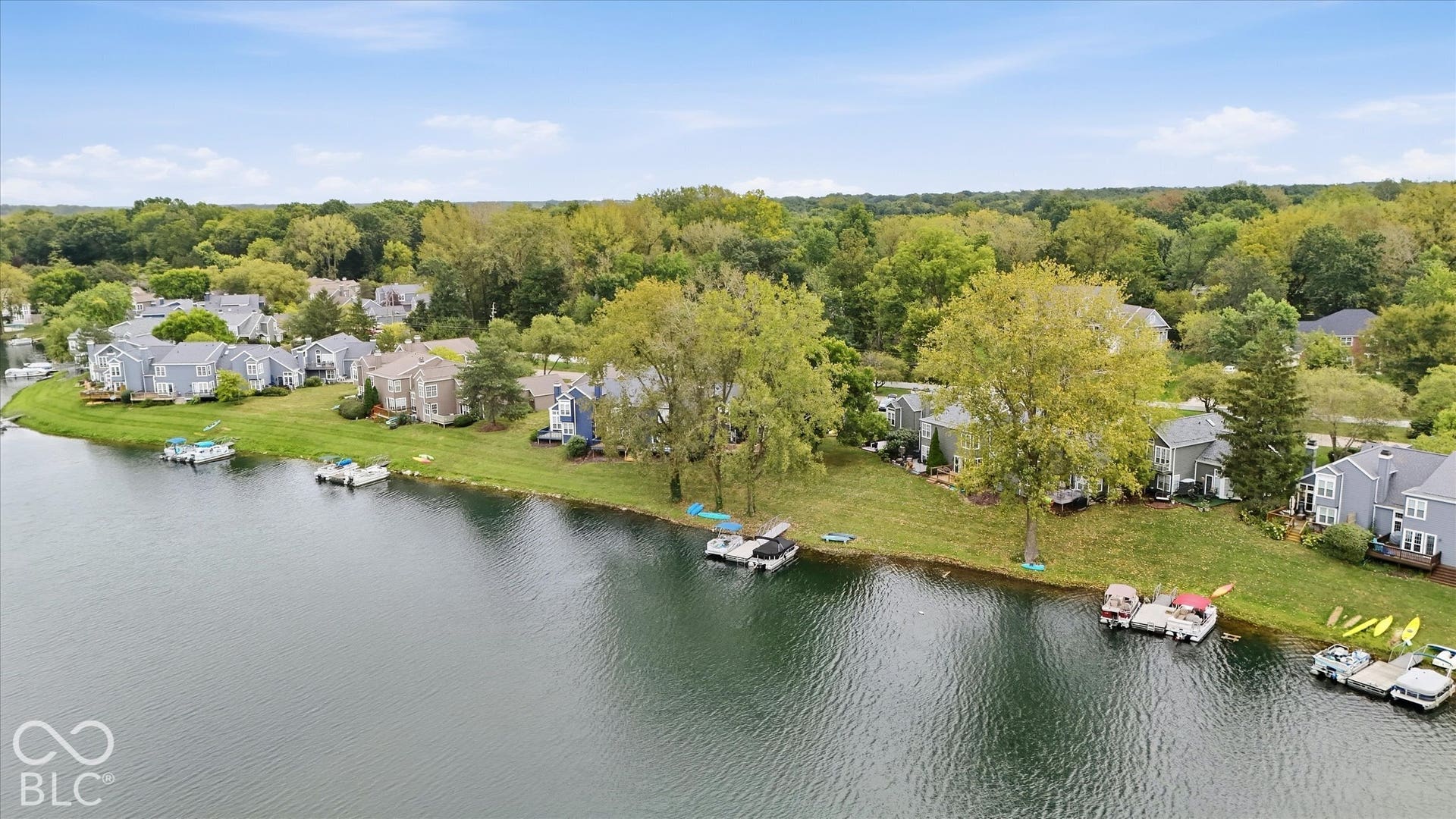 95-acre fresh water lake! Waterfront properties with private docks