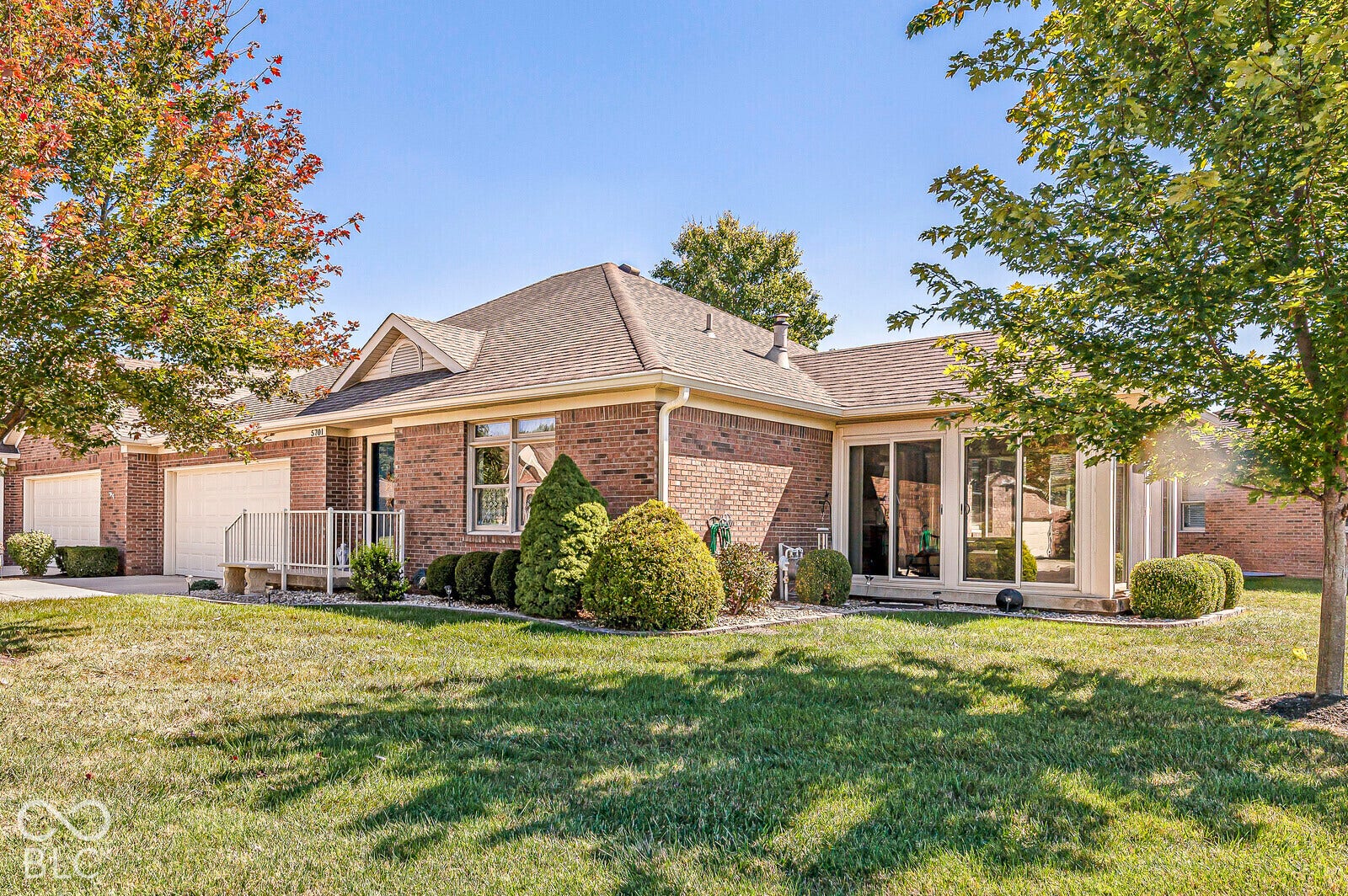 2-car finished garage with keypad entry, attic access, crawl space entry under the garage step. Approximately 20 x 21